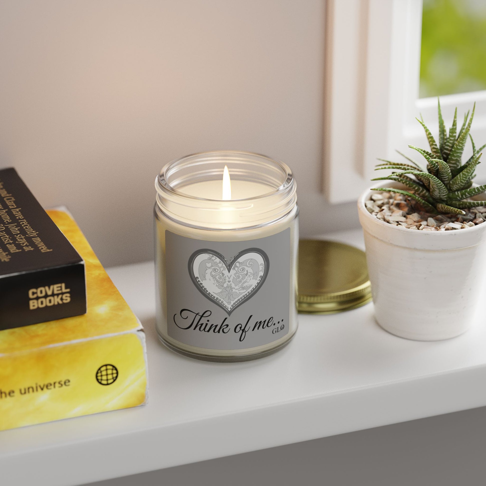 Glass Jar Candle | "Think of me..." | 4oz & 9oz