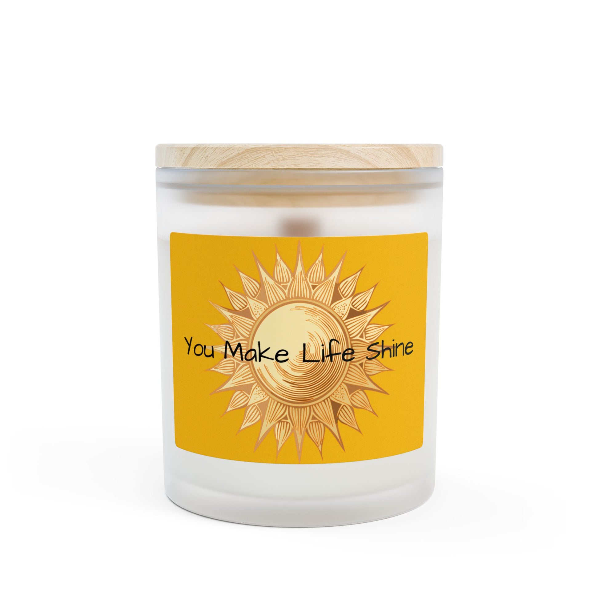 Frosted Glass Candle | "You Make Life Shine" | 11oz