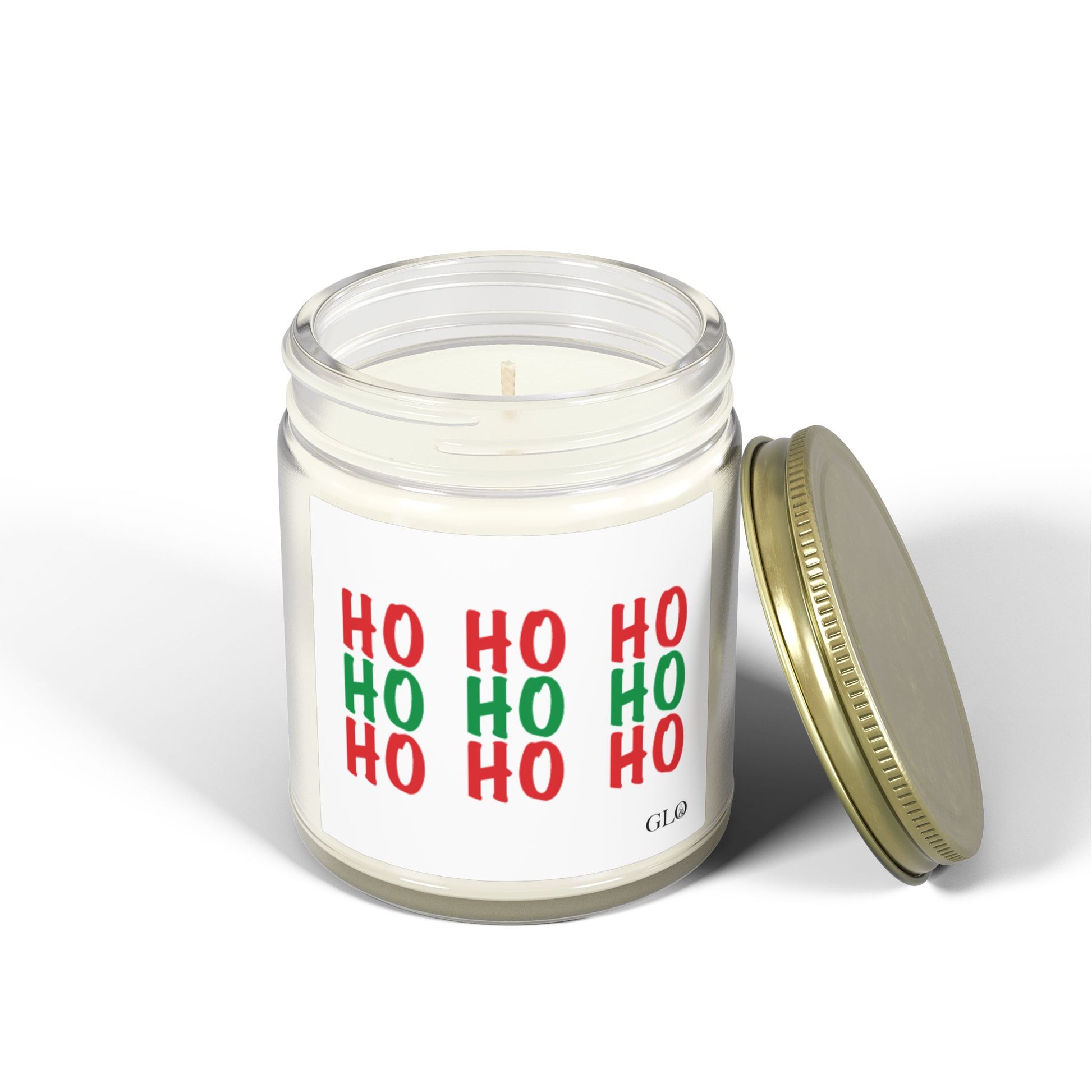 Glass Jar Candle | "HO HO HO" | 4oz & 9oz