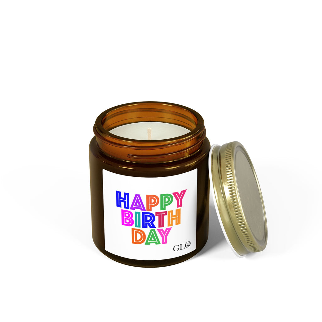 Glass Jar Candle | "Happy Birthday" | 4oz/9oz