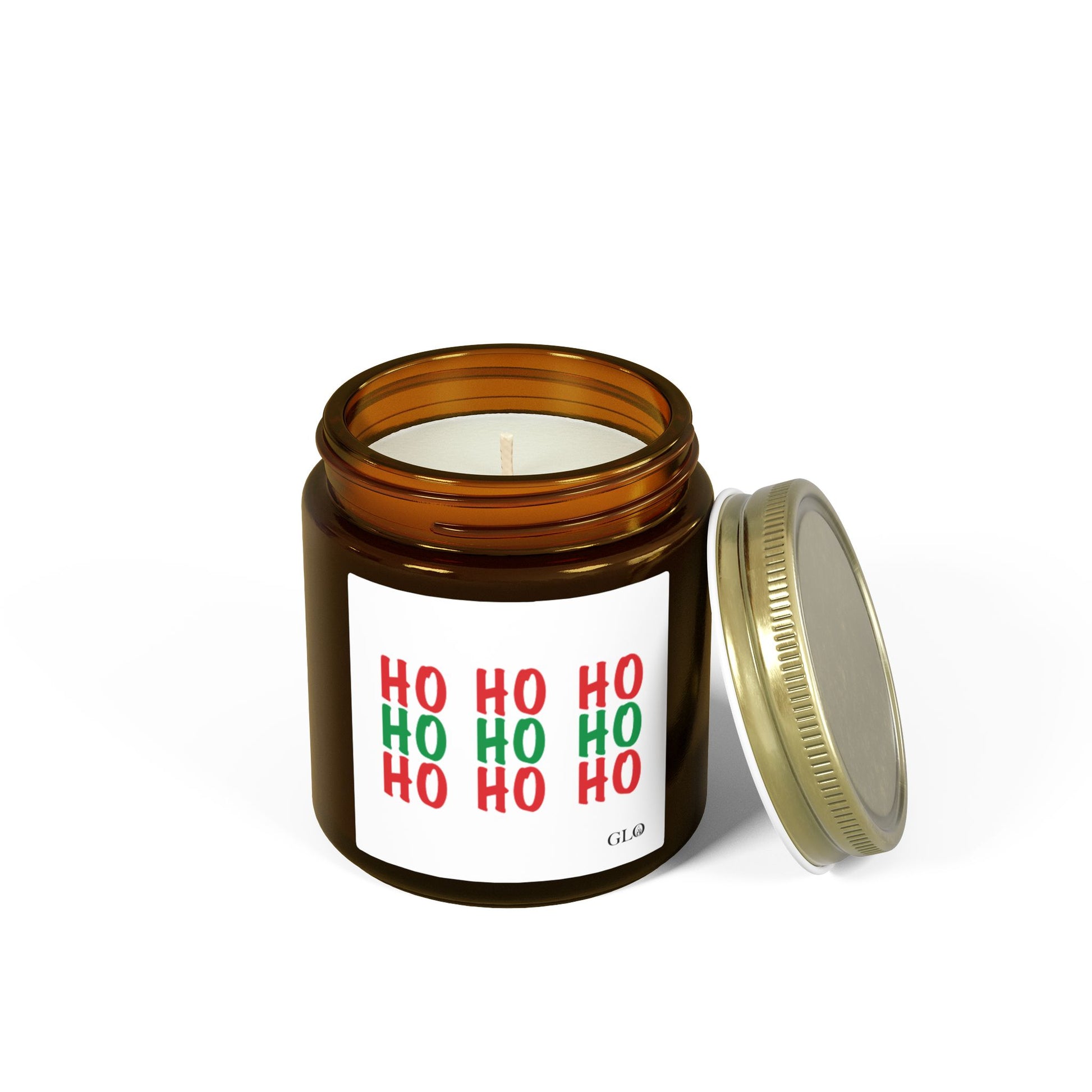 Glass Jar Candle | "HO HO HO" | 4oz & 9oz