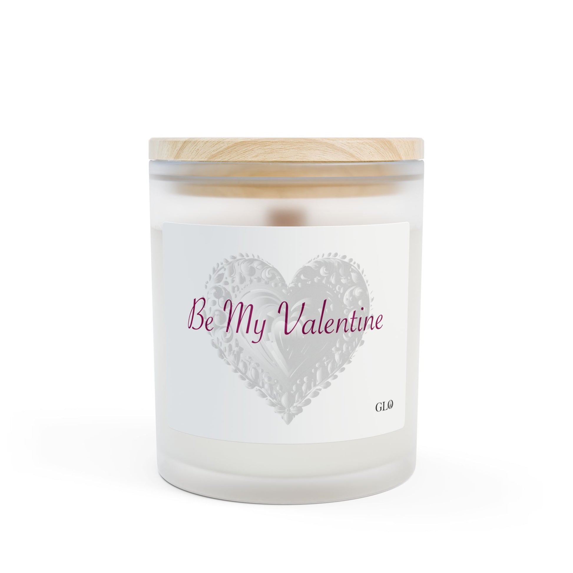 Frosted Glass Candle | "Be My Valentine" | 11oz