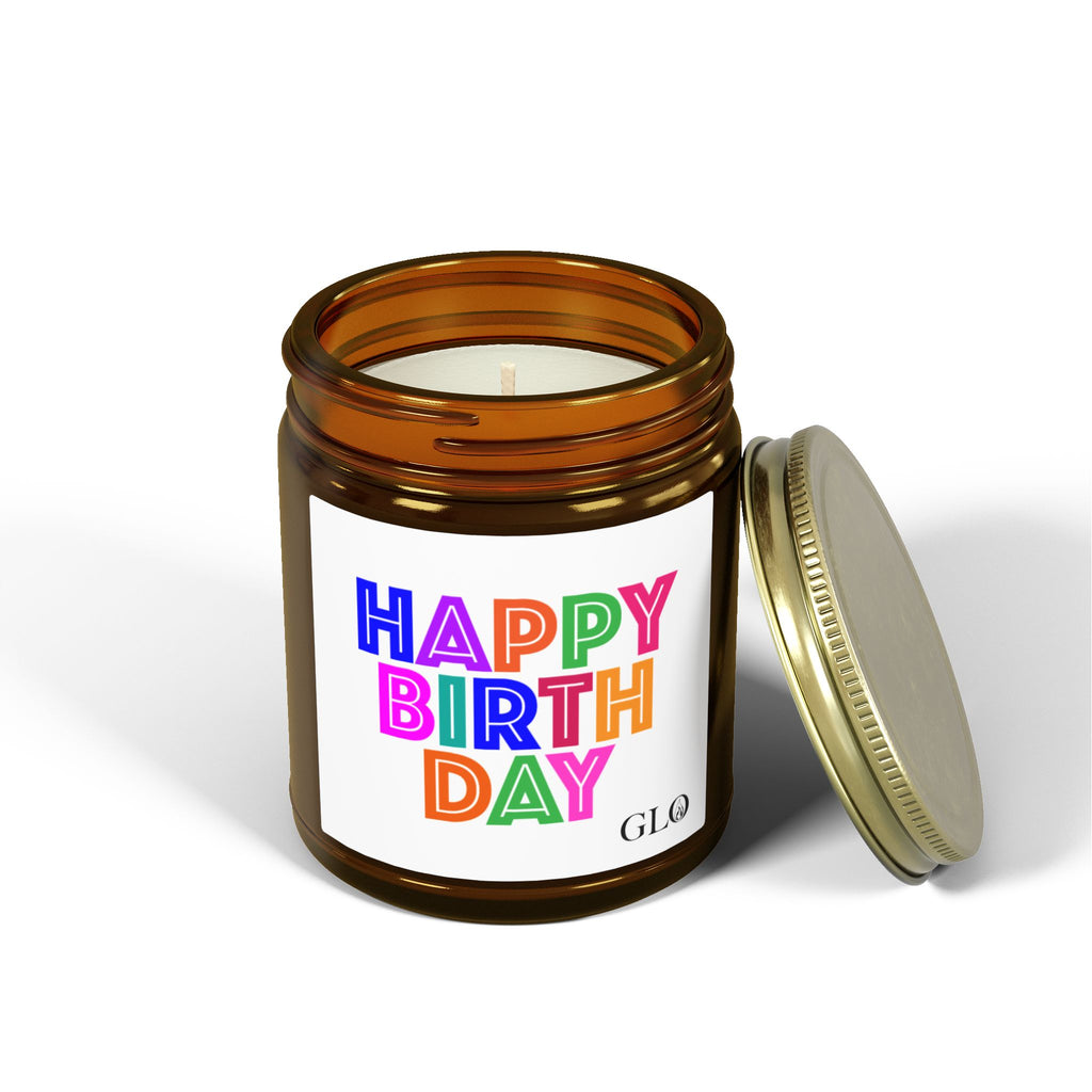 Glass Jar Candle | "Happy Birthday" | 4oz/9oz
