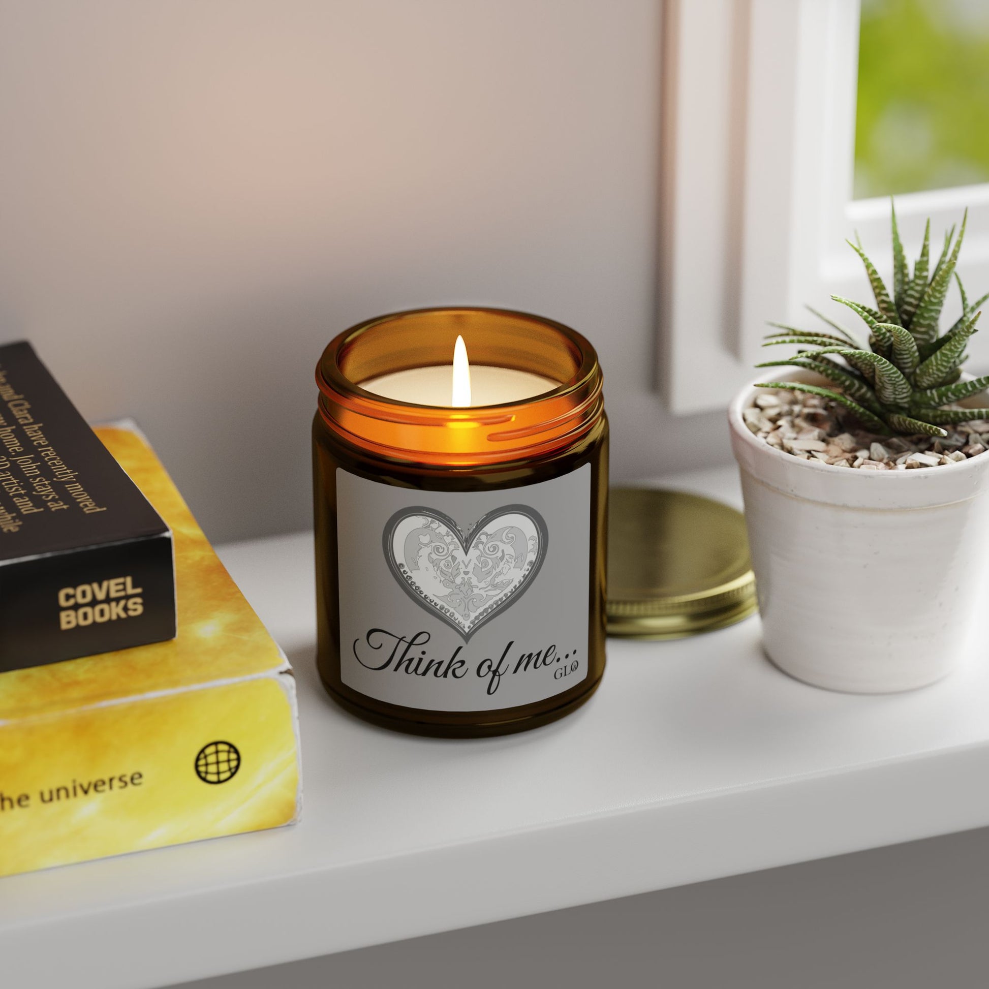 Glass Jar Candle | "Think of me..." | 4oz & 9oz