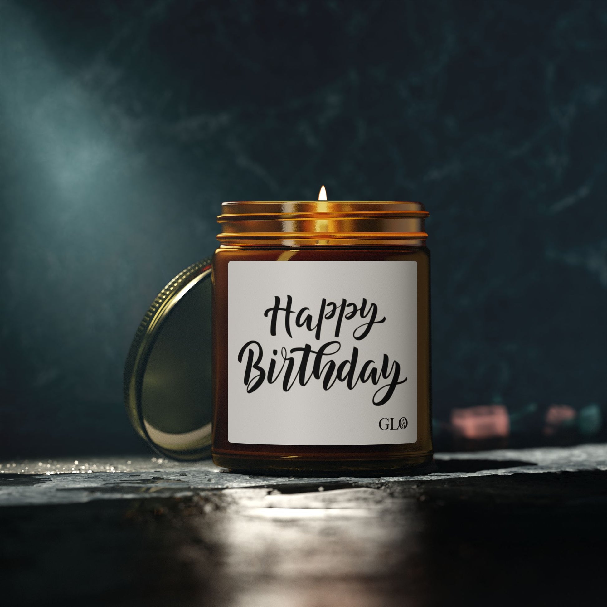 Glass Jar Candle | "Happy Birthday" | 4oz & 9oz