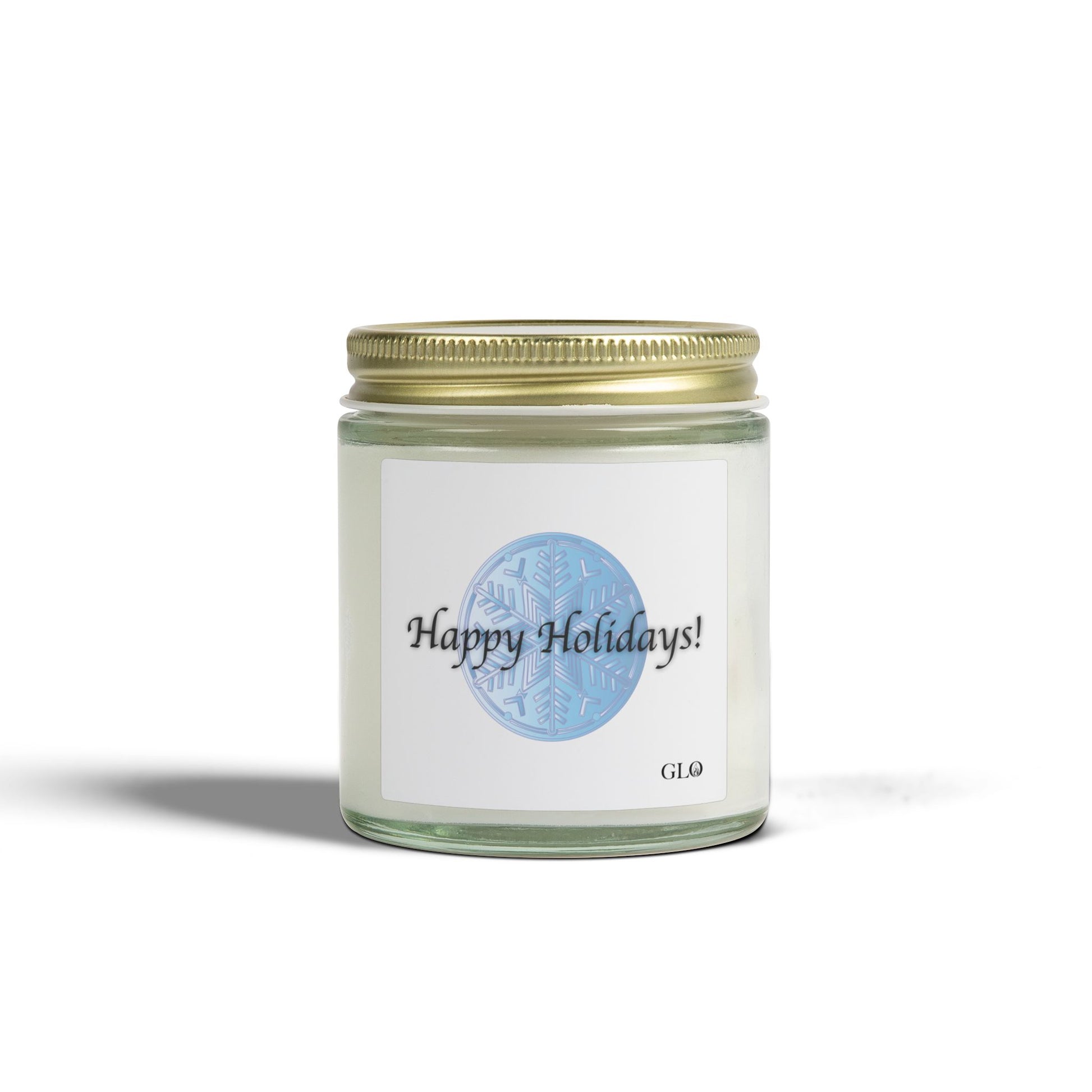 Glass Jar Candle | "Happy Holidays" | 4oz & 9oz