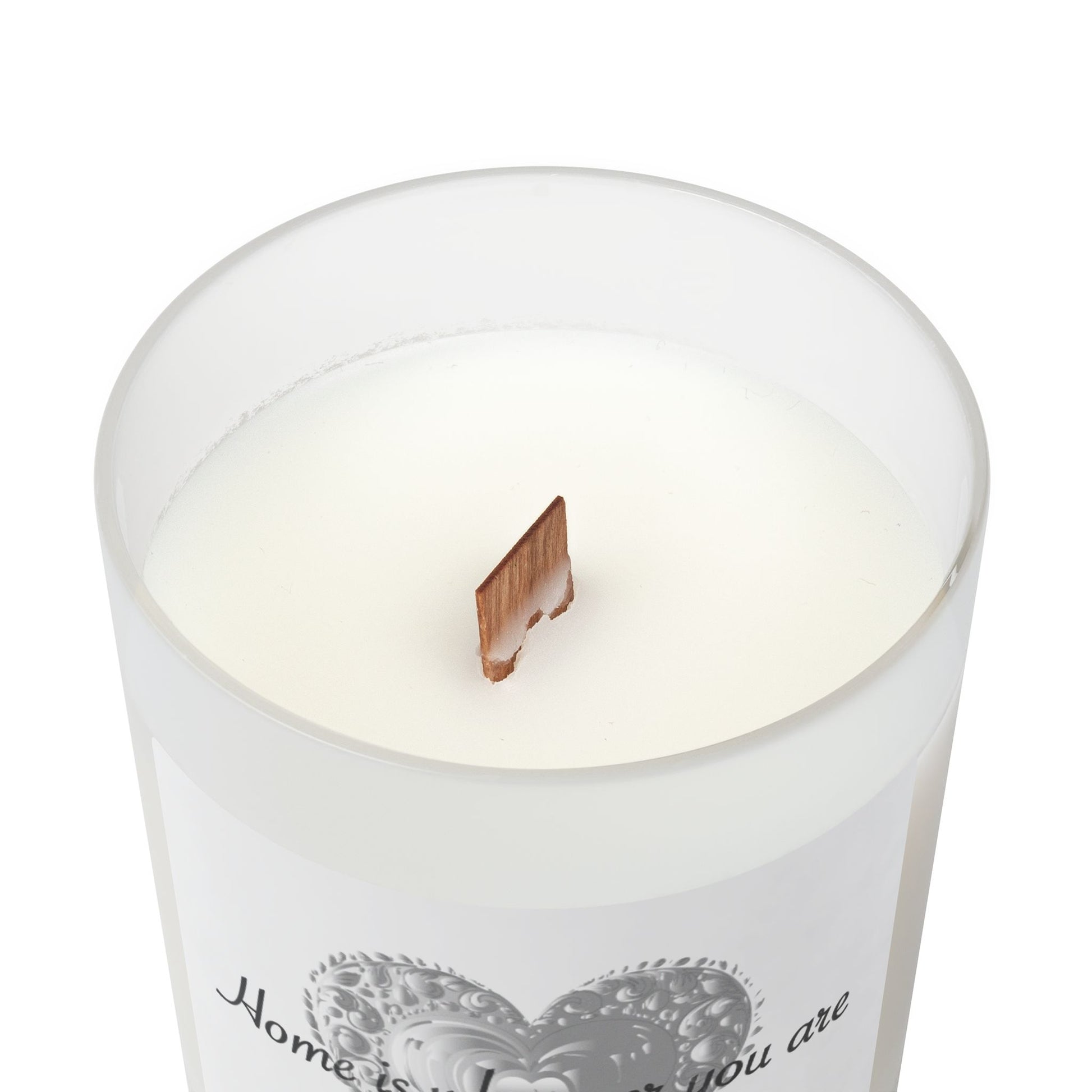 Frosted Glass Candle | "Home is wherever you are" | 11oz