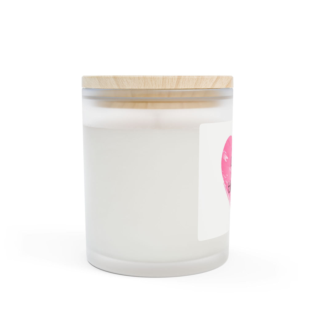 Frosted Glass Candle | "Love is in the air" | 11oz