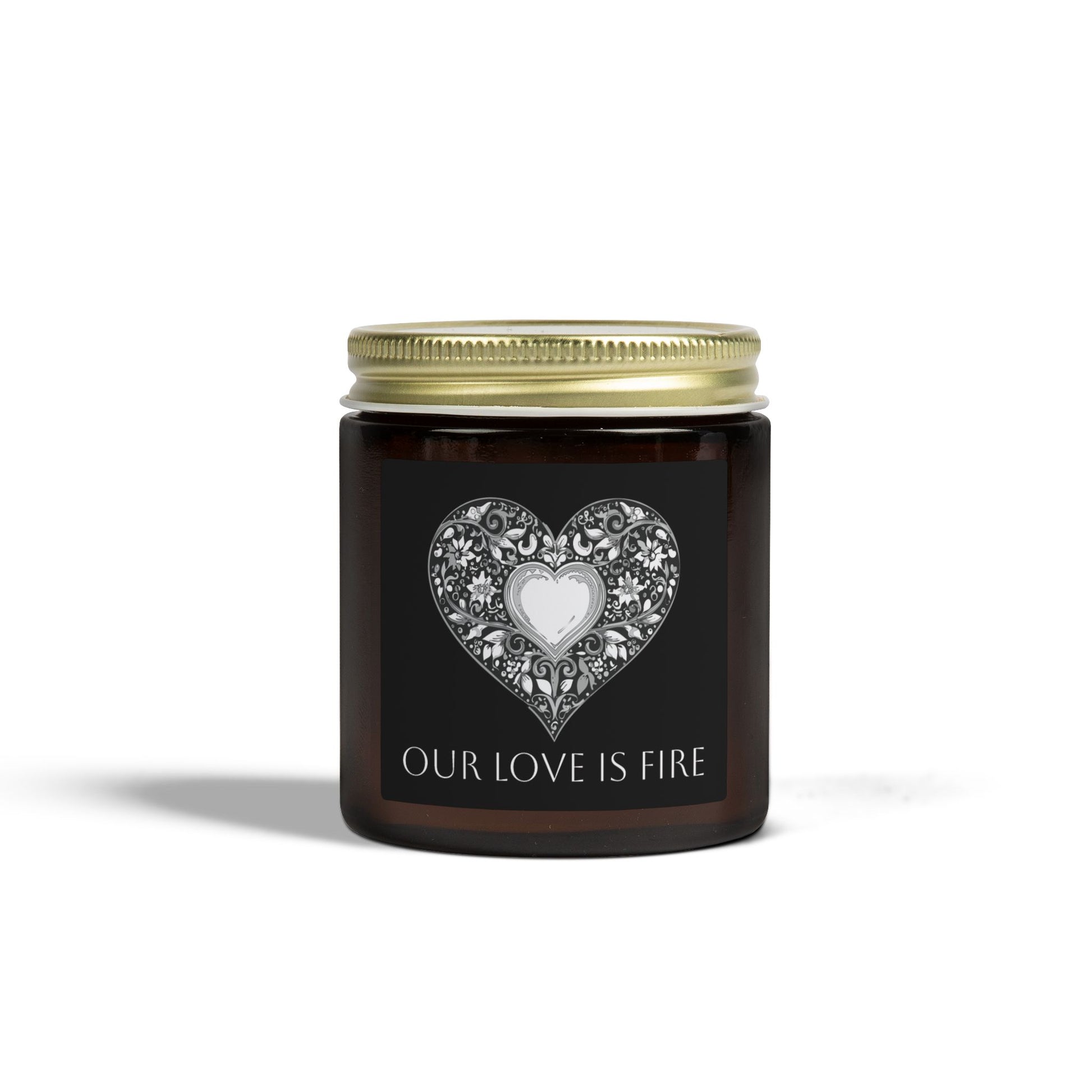 Glass Jar Candle | "Our Love Is Fire" | 4oz & 9oz