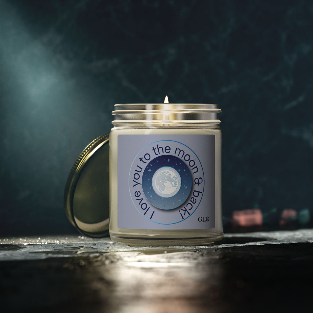 Glass Jar Candle | “I Love You to the Moon & Back” | 4oz & 9oz