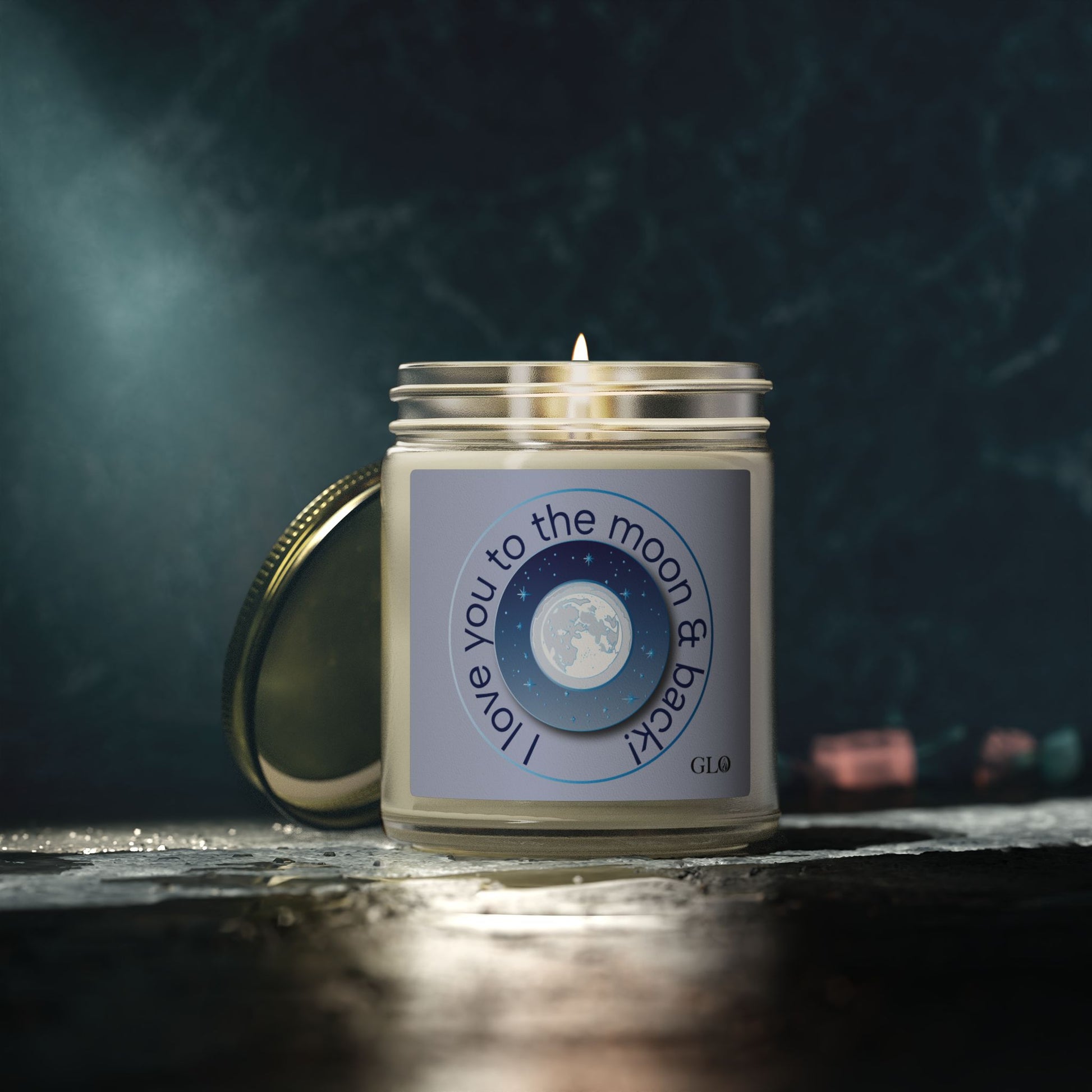Glass Jar Candle | “I Love You to the Moon & Back” | 4oz & 9oz
