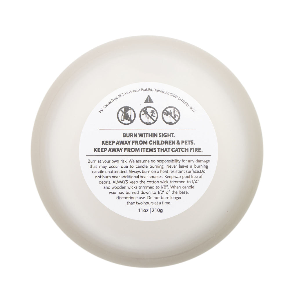 Frosted Glass Candle | "Home Sweet Home" with wreath | 11oz