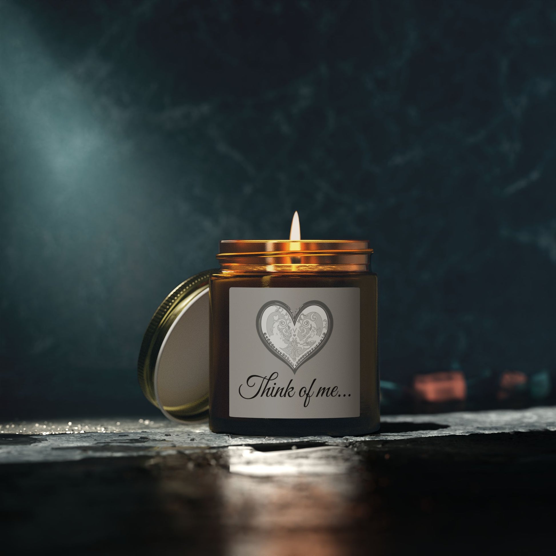 Glass Jar Candle | "Think of me..." | 4oz & 9oz