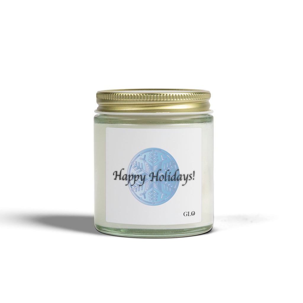Glass Jar Candle | "Happy Holidays" | 4oz & 9oz