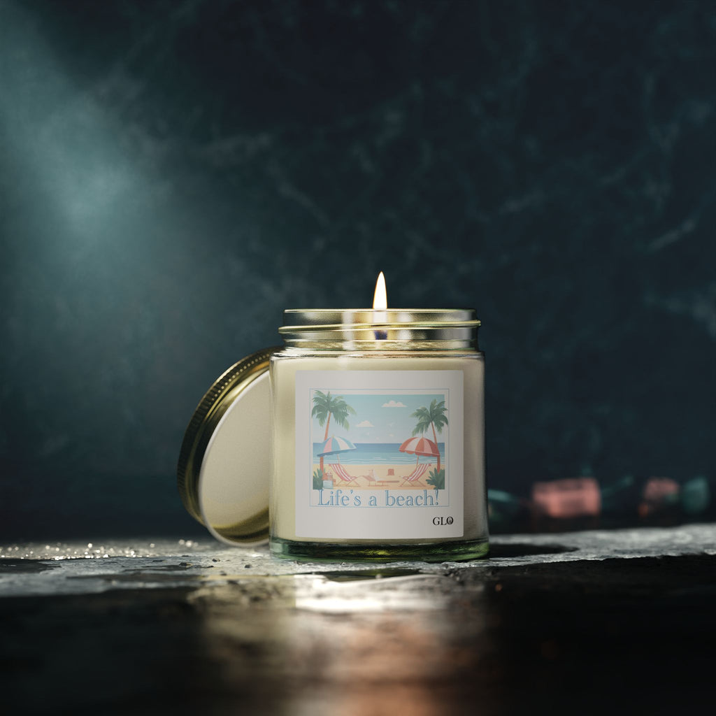 Glass Jar Candle | "Life's a Beach" | 4oz & 9oz