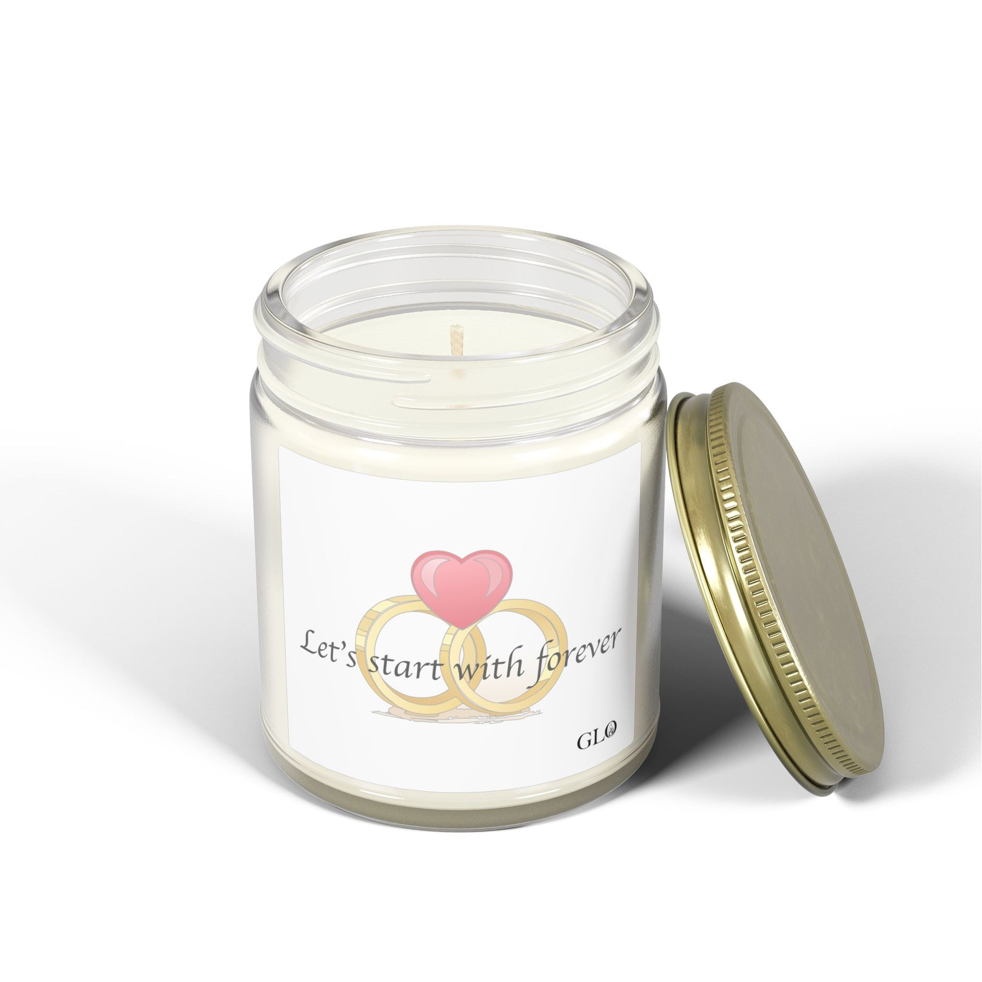 Glass Jar Candle | "Let's Start With Forever" | 4oz & 9oz