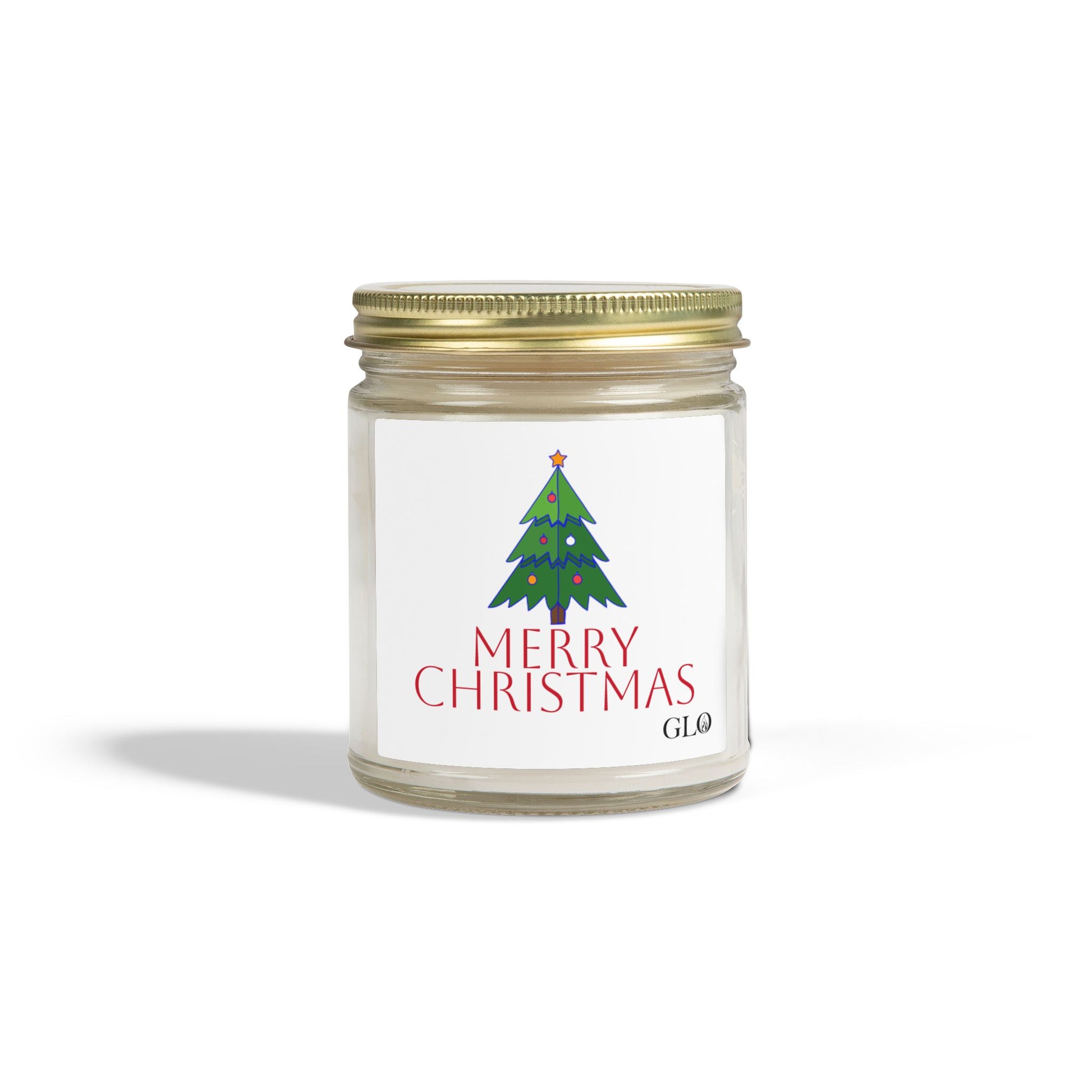 Glass Jar Candle | "Merry Christmas" | 4oz & 9oz