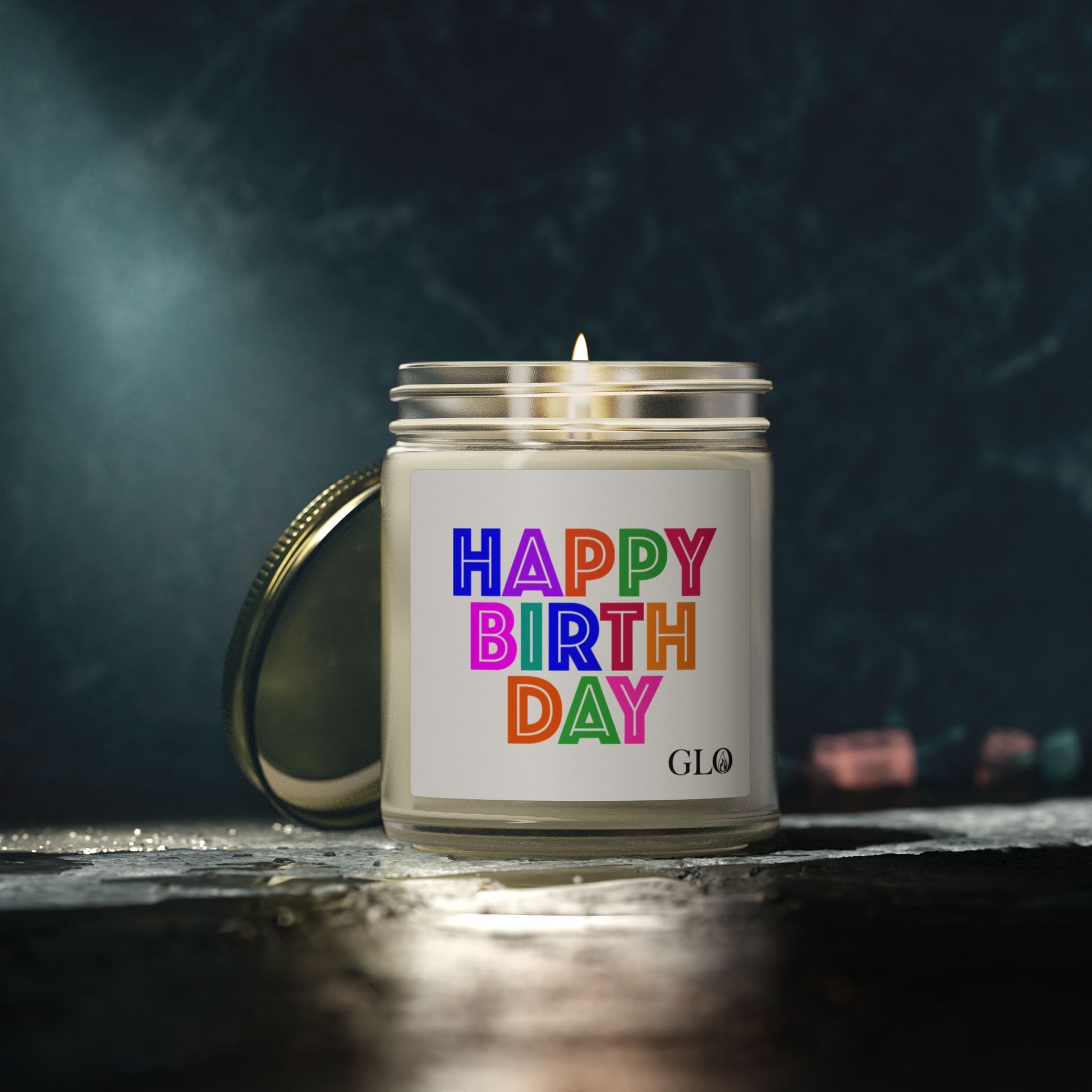 Glass Jar Candle | "Happy Birthday" | 4oz/9oz