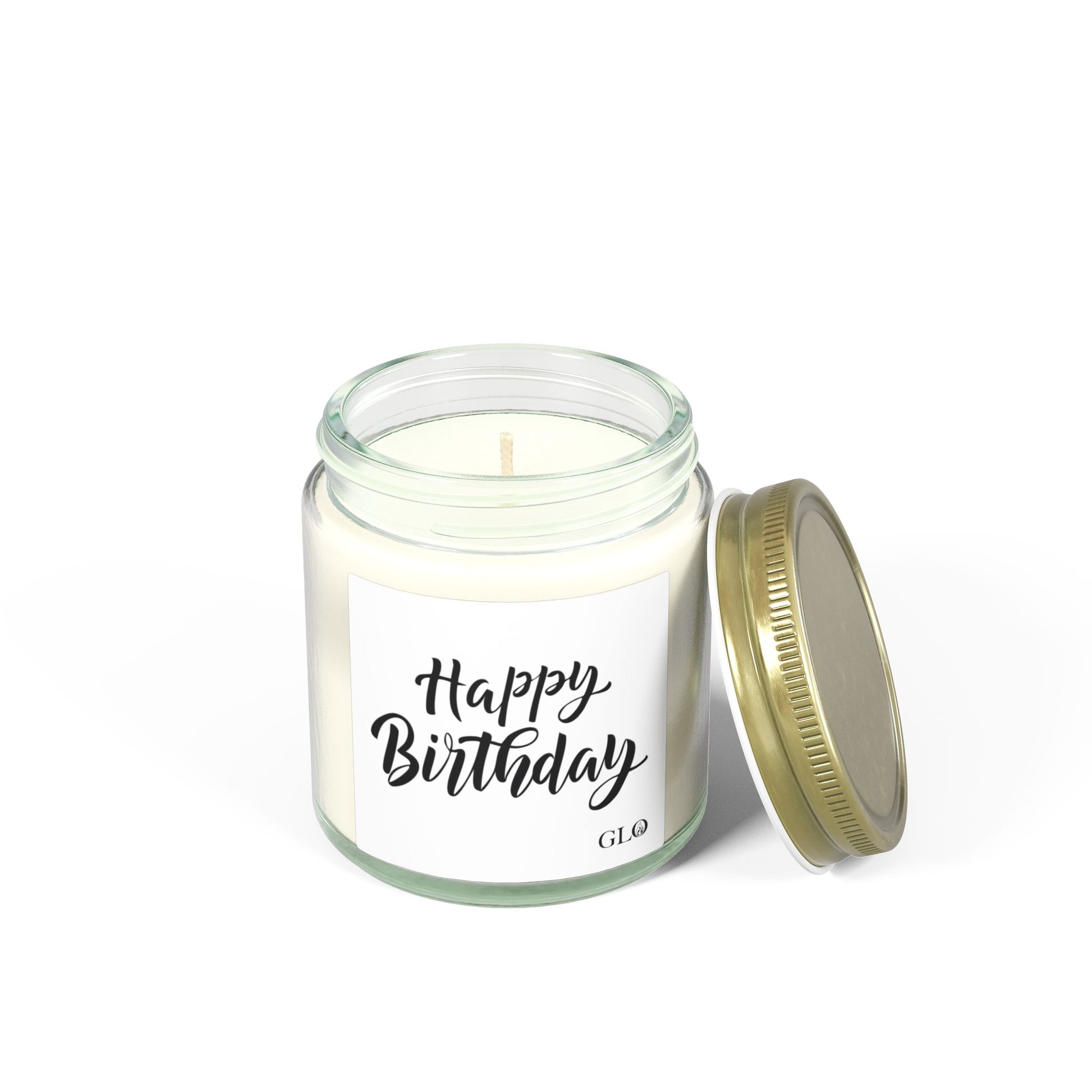 Glass Jar Candle | "Happy Birthday" | 4oz & 9oz