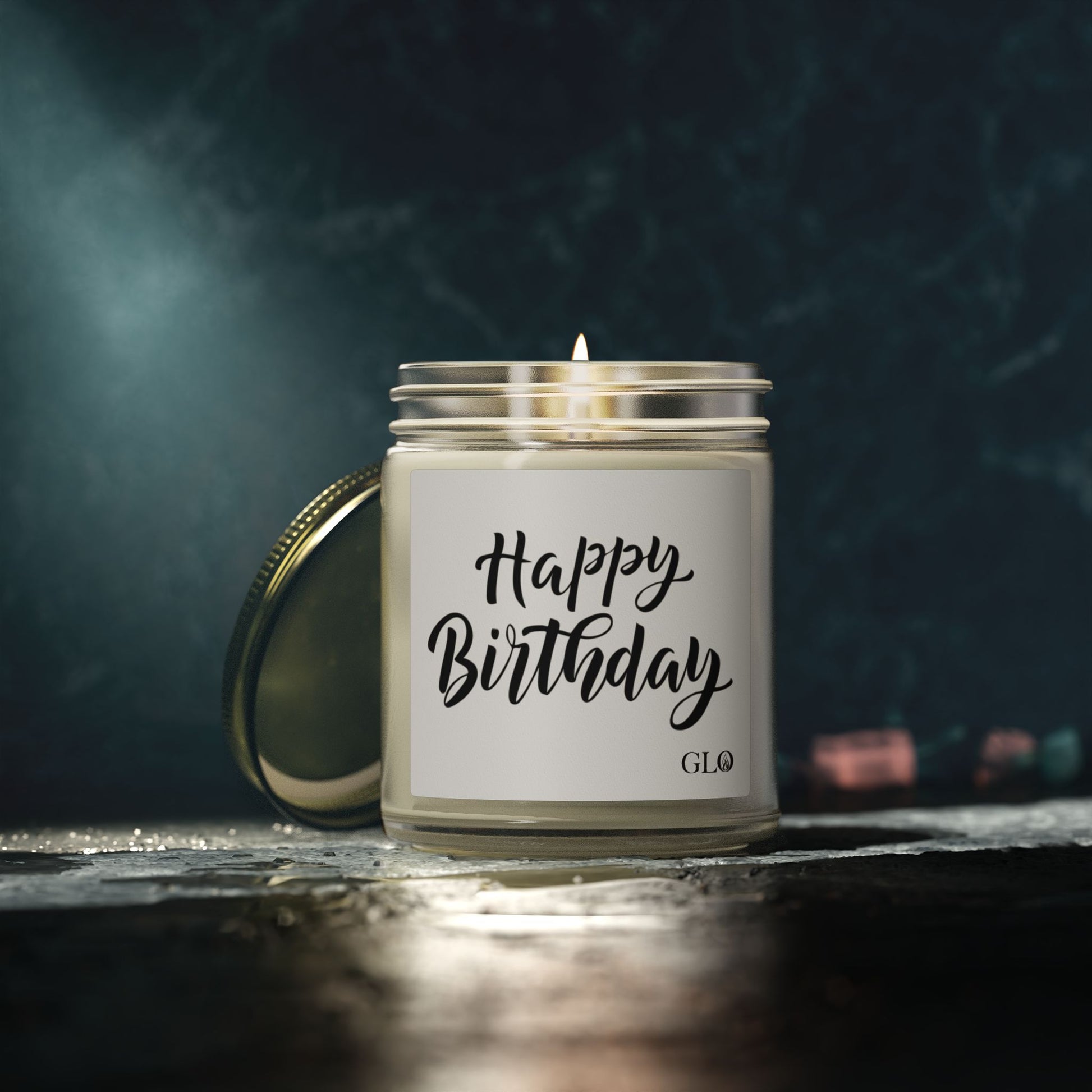 Glass Jar Candle | "Happy Birthday" | 4oz & 9oz