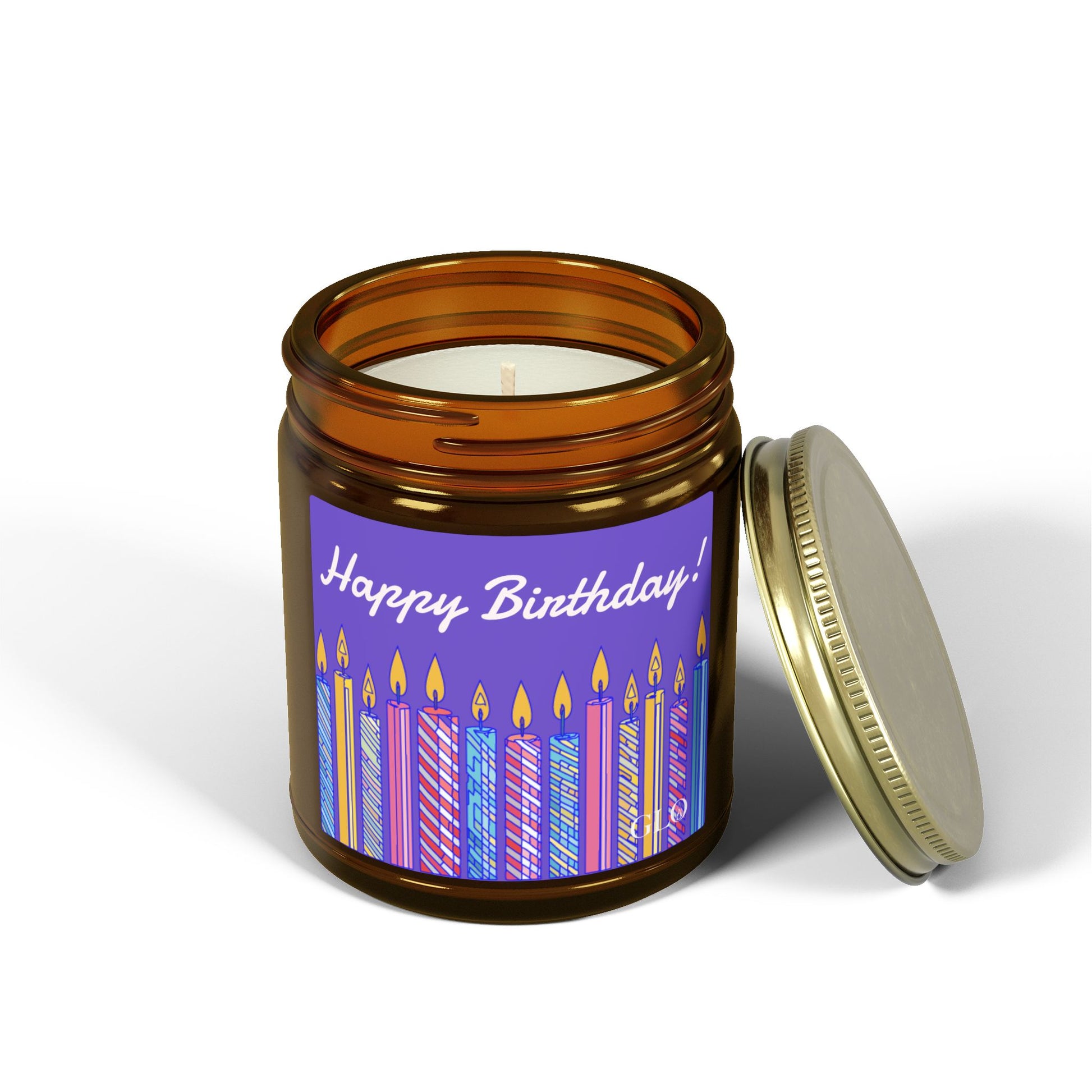 Birthday Scented Candle — Coconut Apricot Wax (4oz & 9oz)