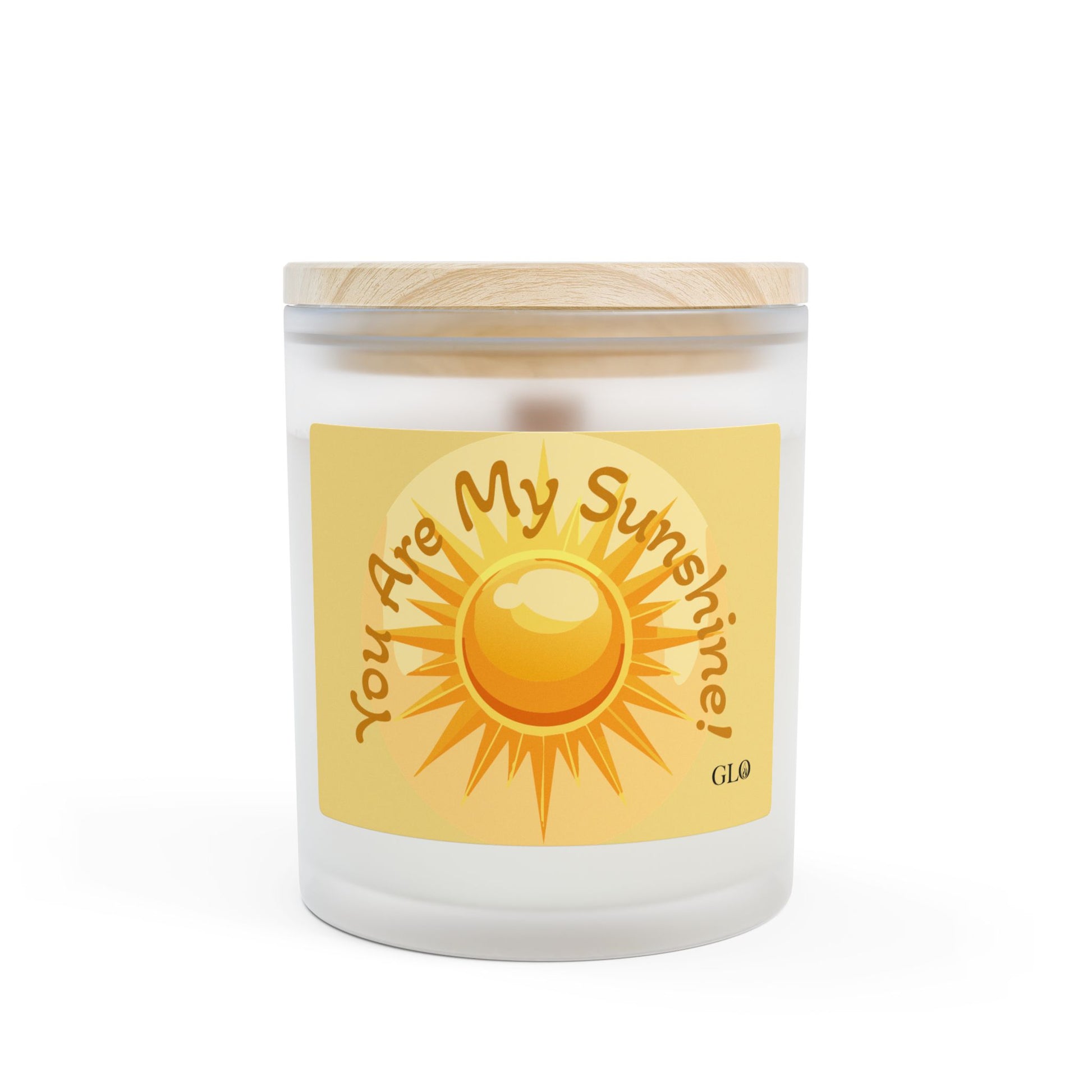 Frosted Glass Candle | "You Are My Sunshine" | 11oz