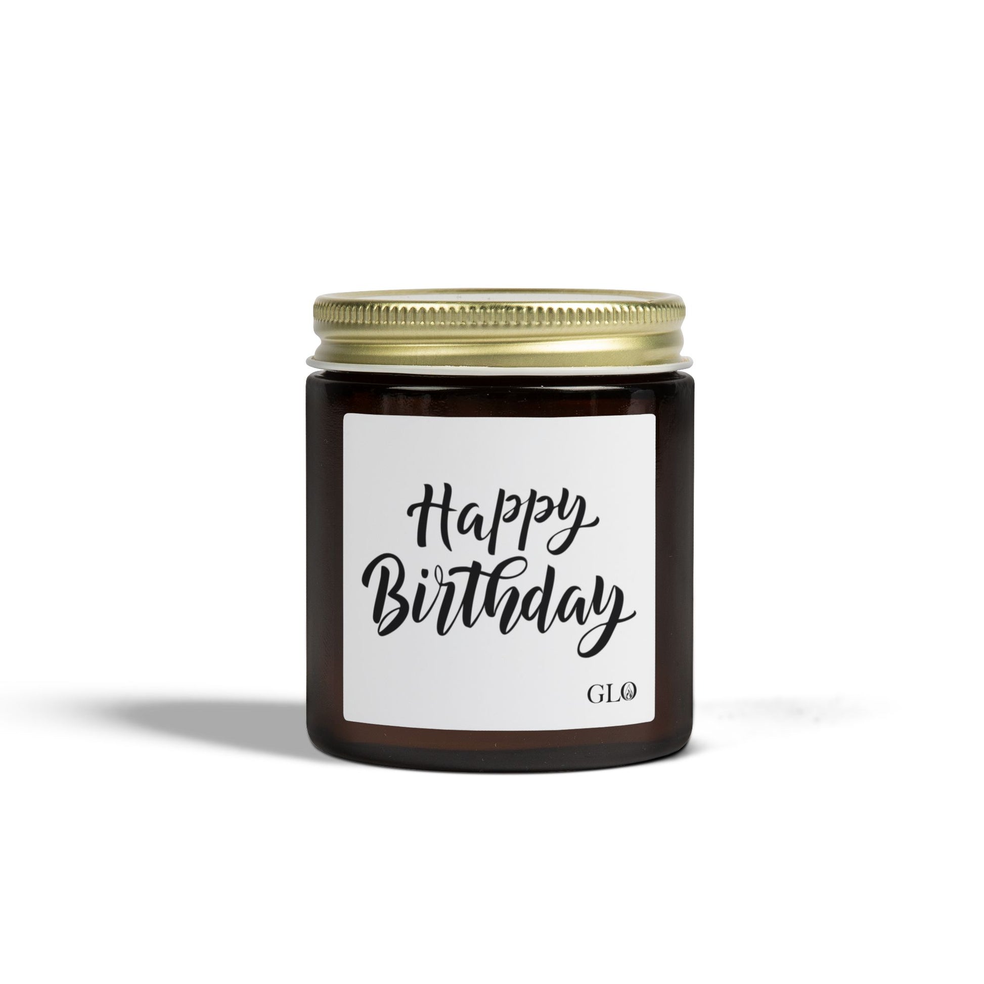 Glass Jar Candle | "Happy Birthday" | 4oz & 9oz