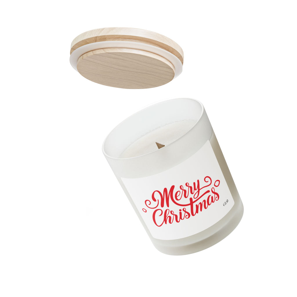 Frosted Glass Candle | "Merry Christmas!" | 11oz
