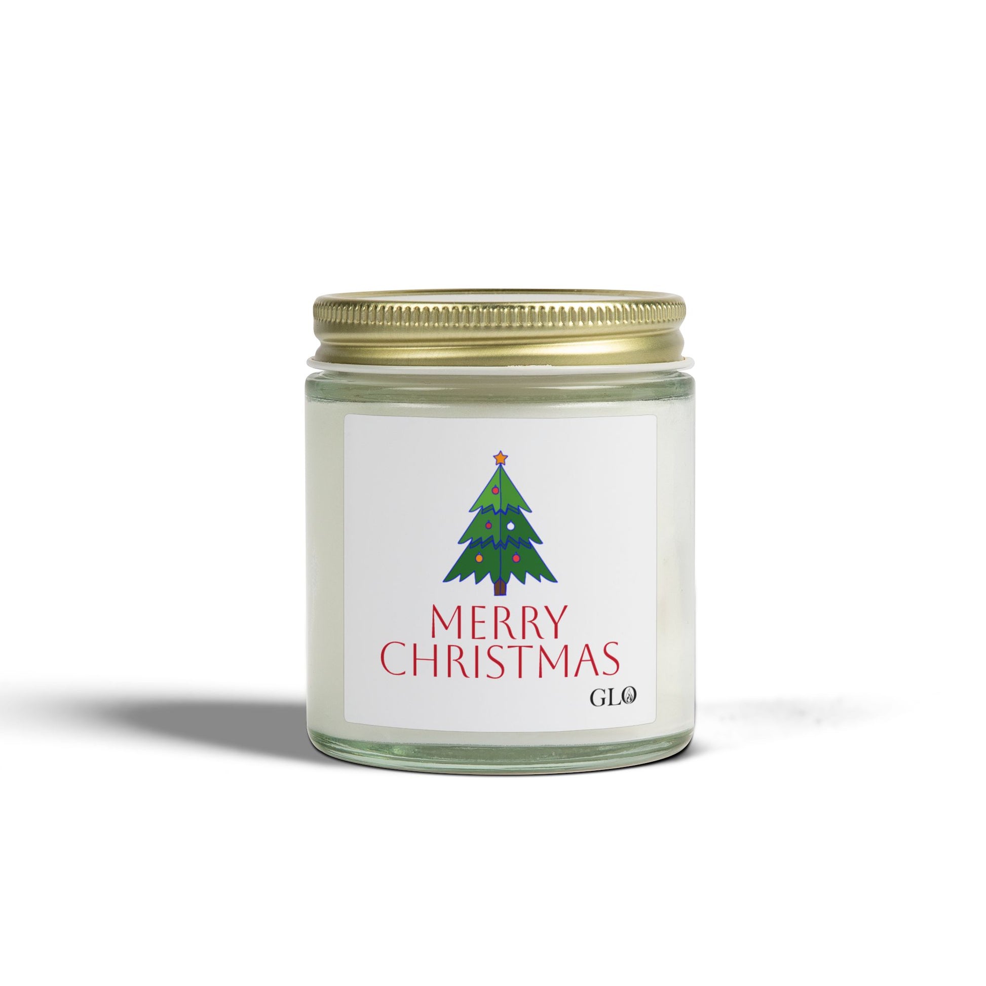 Glass Jar Candle | "Merry Christmas" | 4oz & 9oz