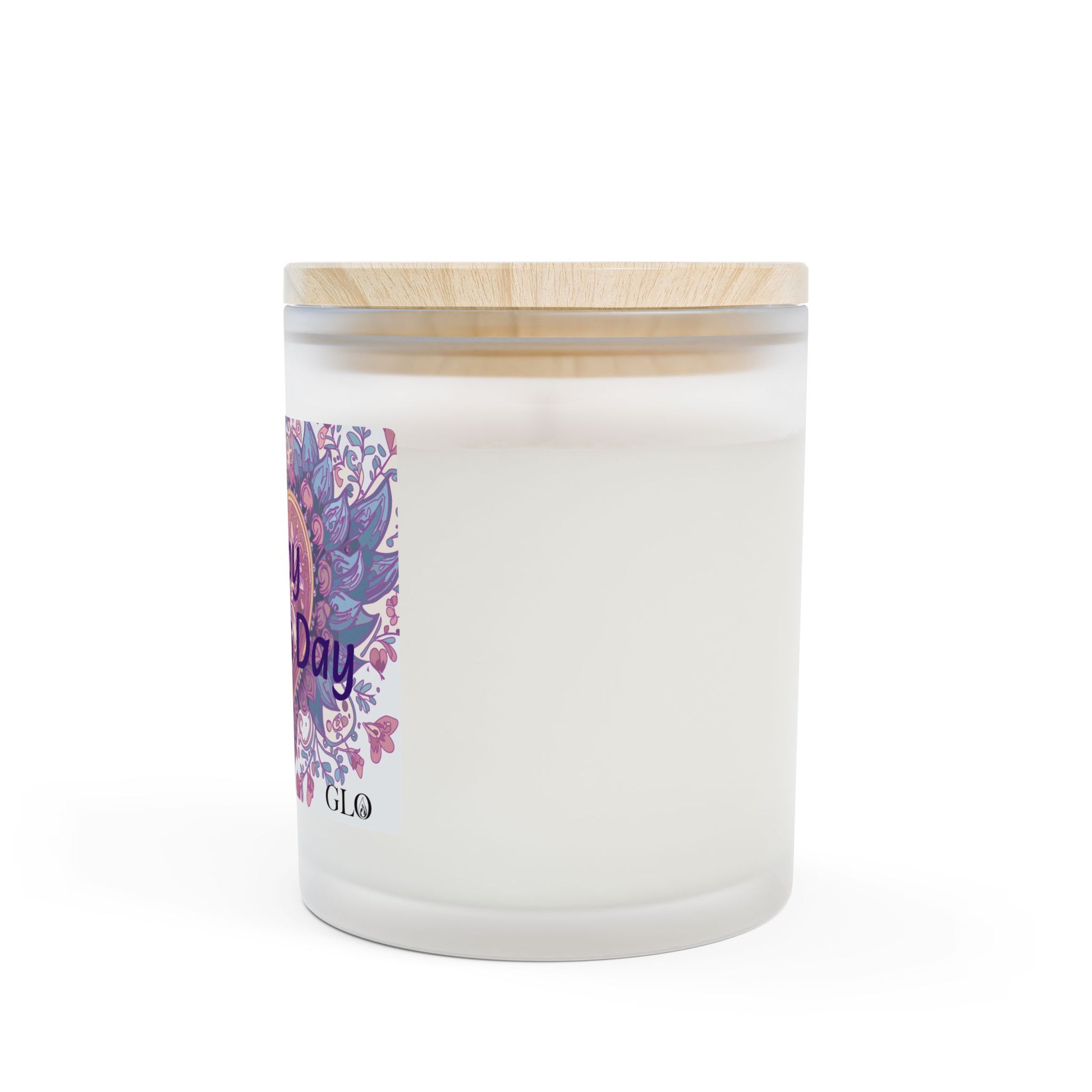 Frosted Glass Candle  | "Happy Mother's Day" with heart | 11oz