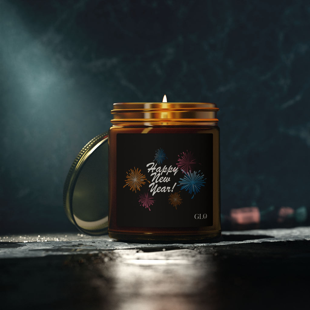 Glass Jar Candle | "Happy New Year" | 4oz & 9oz