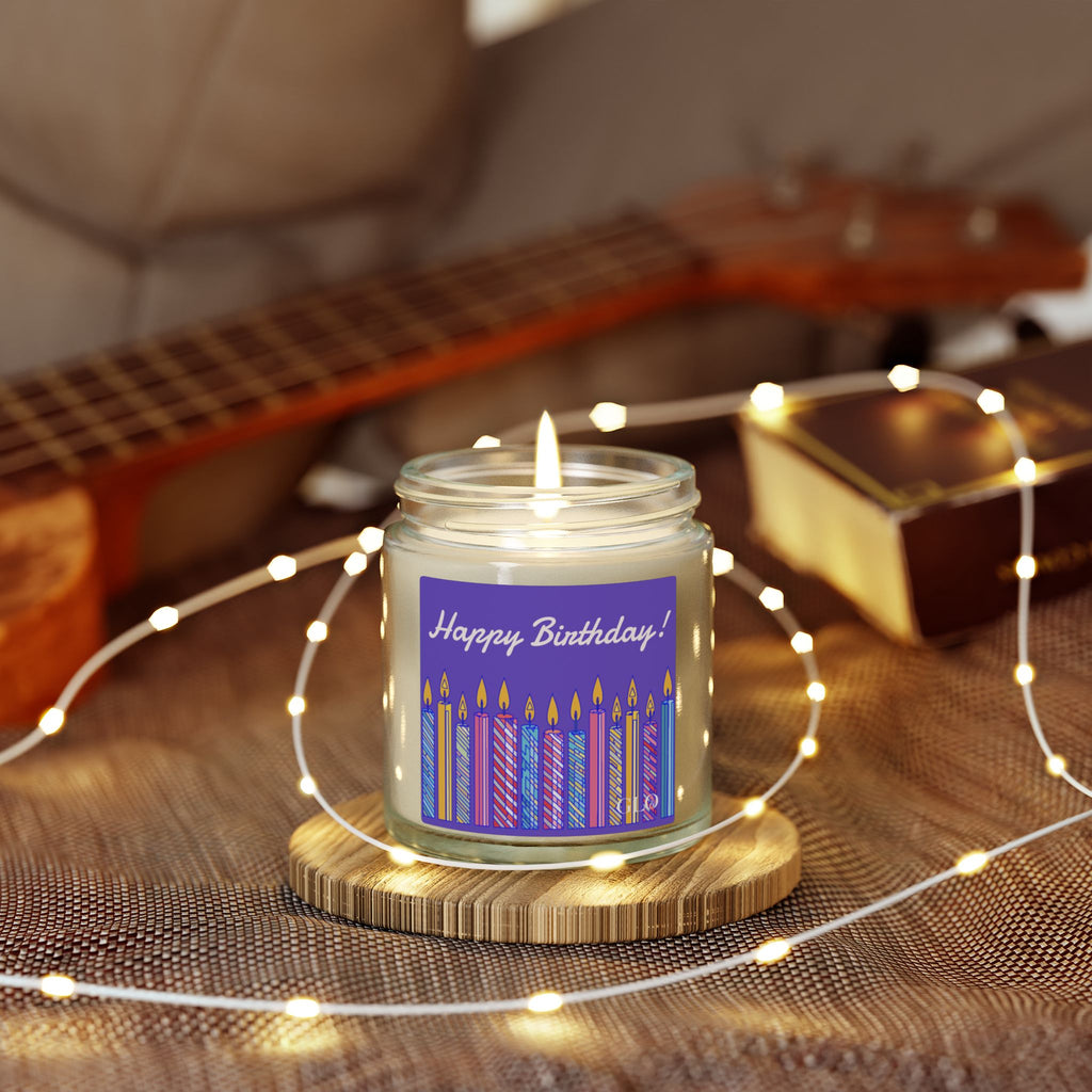 Birthday Scented Candle — Coconut Apricot Wax (4oz & 9oz)