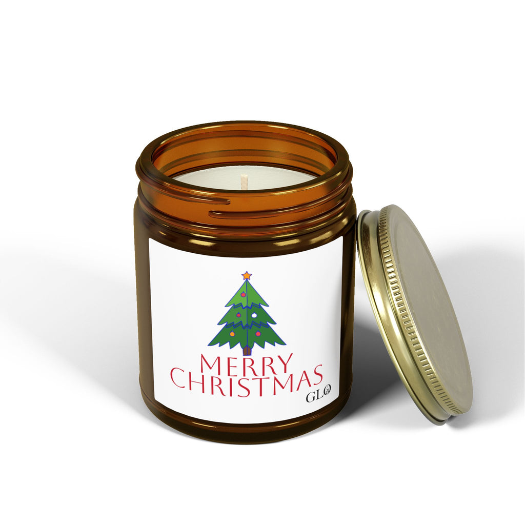 Glass Jar Candle | "Merry Christmas" | 4oz & 9oz