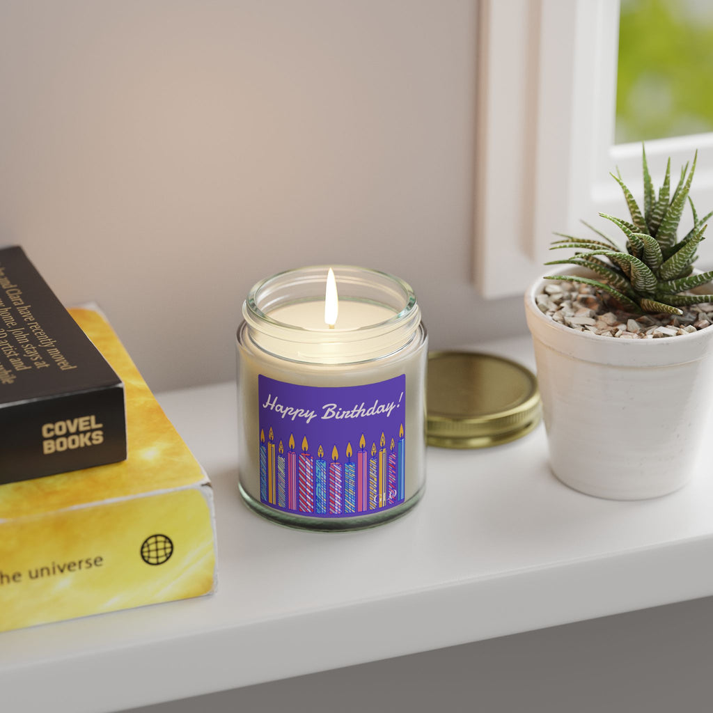 Birthday Scented Candle — Coconut Apricot Wax (4oz & 9oz)