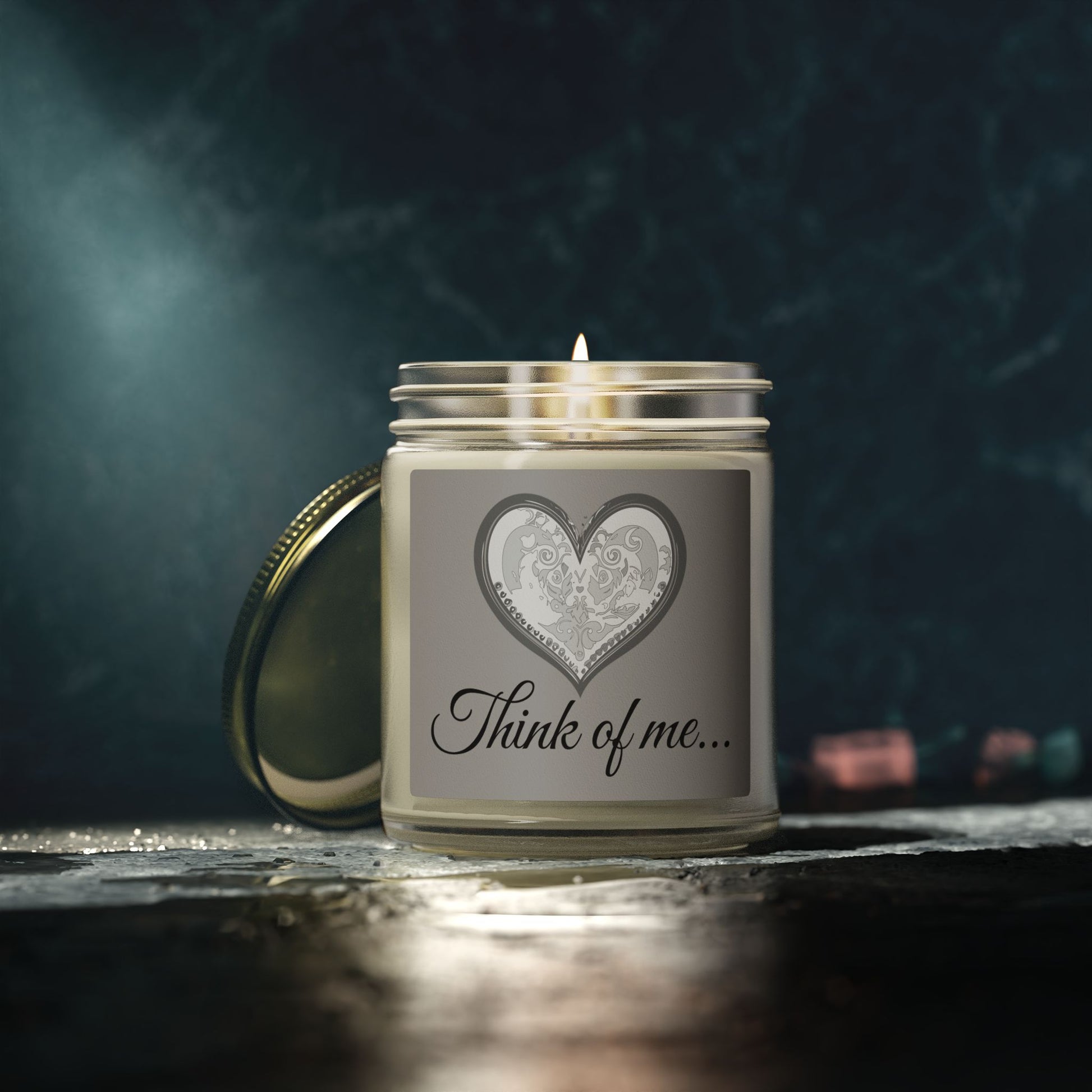 Glass Jar Candle | "Think of me..." | 4oz & 9oz