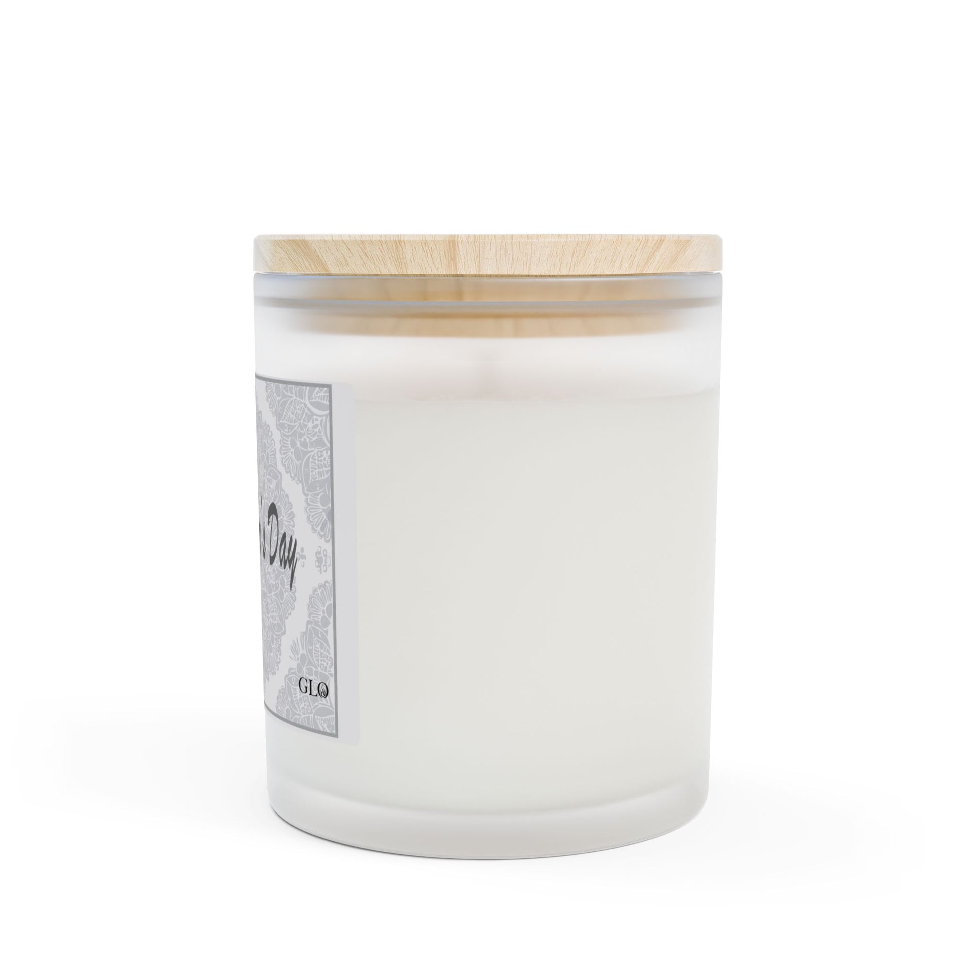 Frosted Glass Candle | "Happy Mother's Day" with lace | 11oz