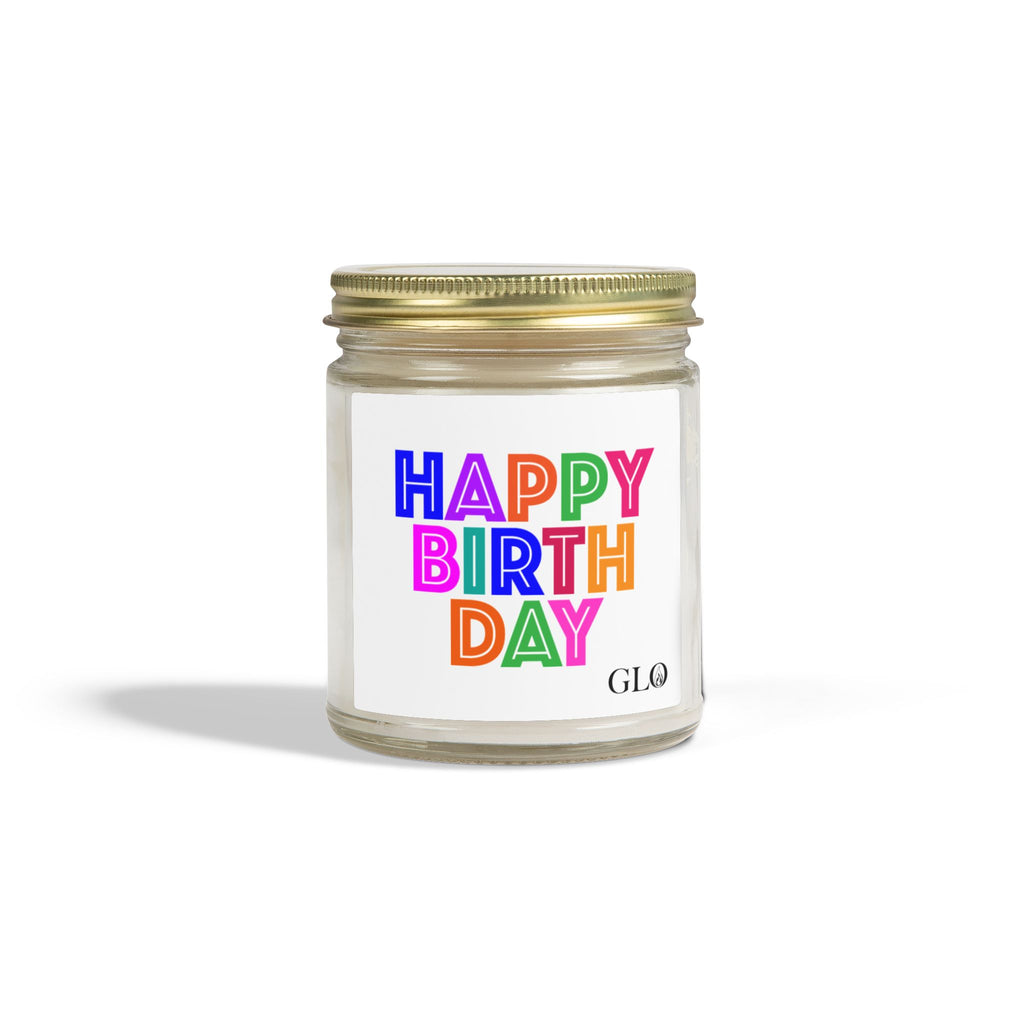 Glass Jar Candle | "Happy Birthday" | 4oz/9oz