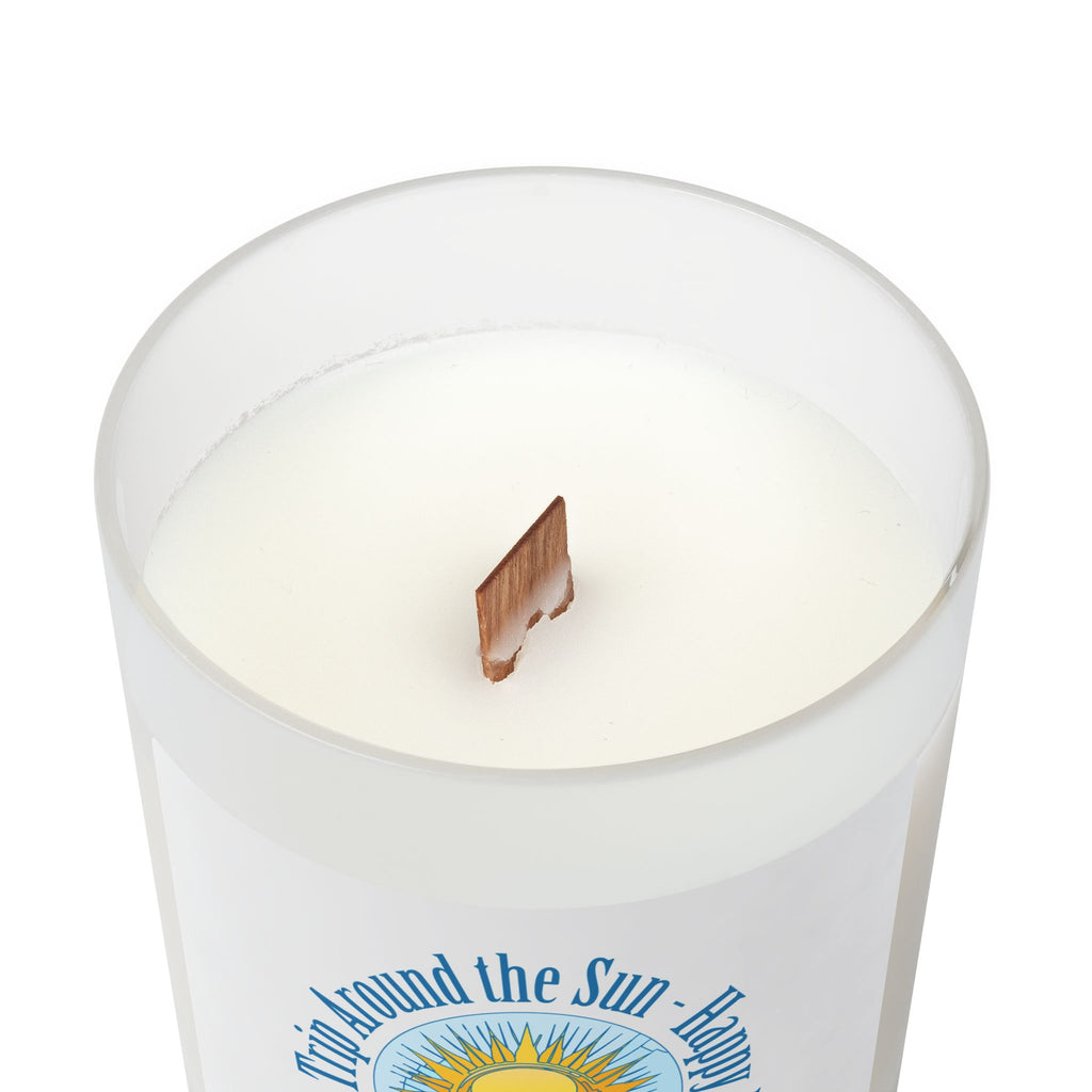 Frosted Glass Candle | "Another Trip Around the Sun" | 11oz