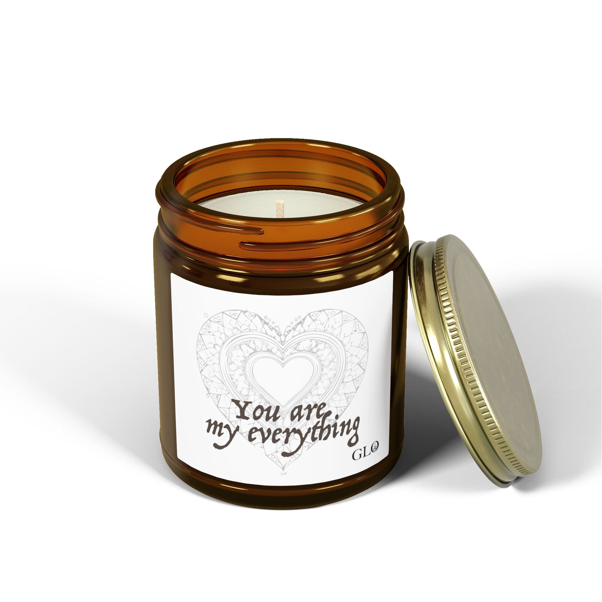 Glass Jar Candle | "You are my everything" | 4oz & 9oz