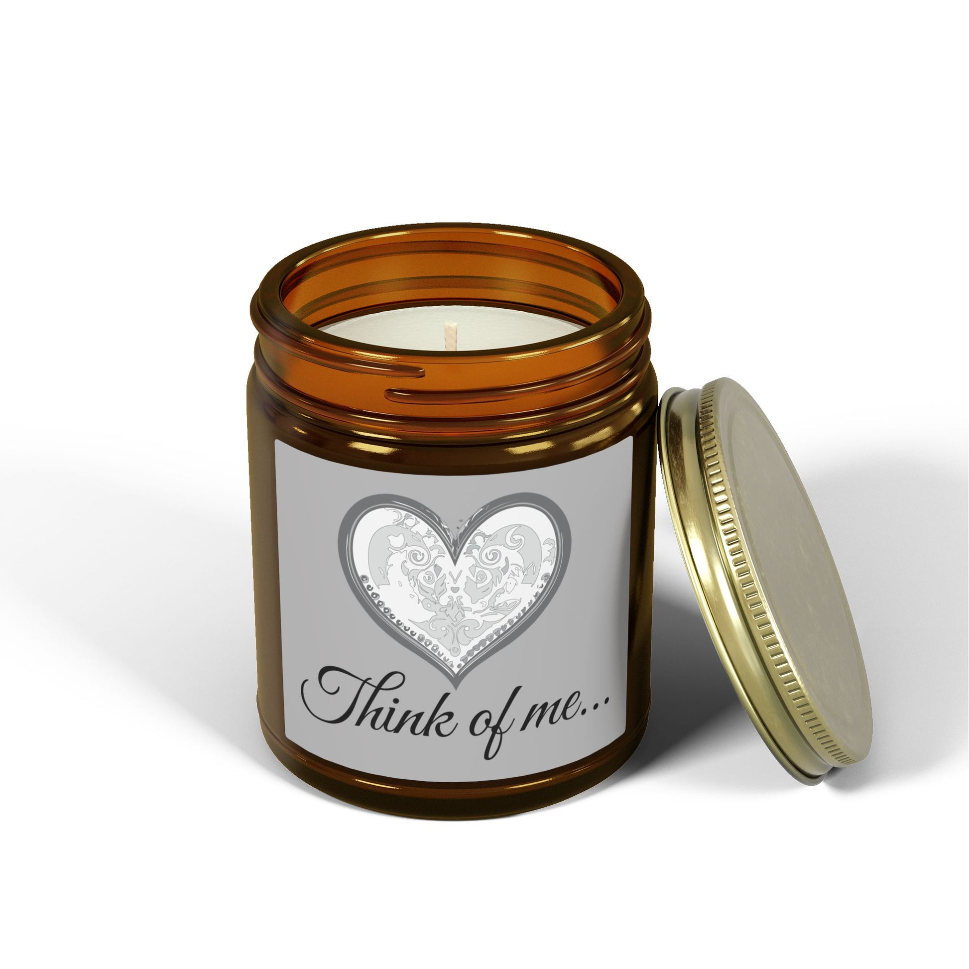 Glass Jar Candle | "Think of me..." | 4oz & 9oz