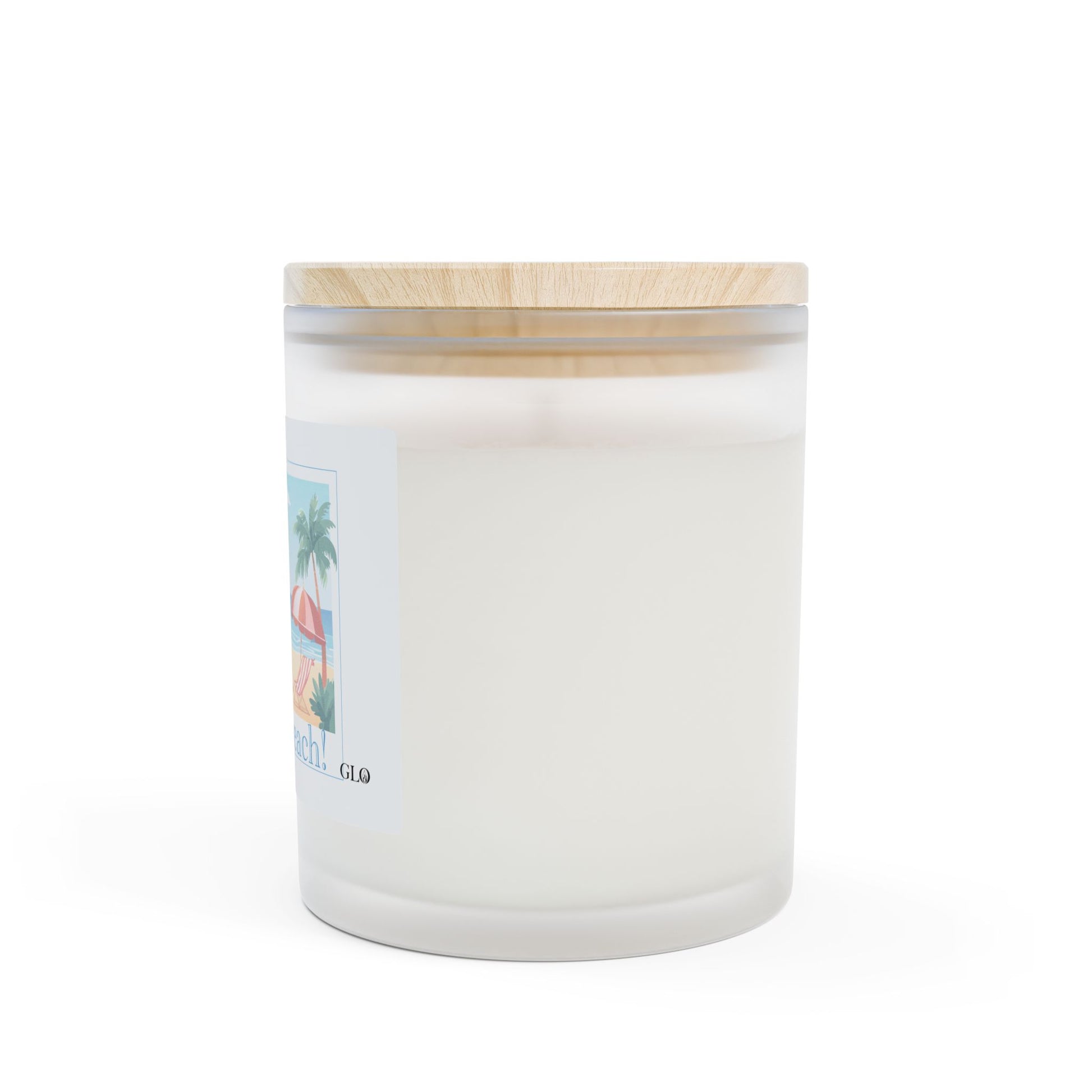 Frosted Glass Candle | "Life's a Beach!" | 11oz