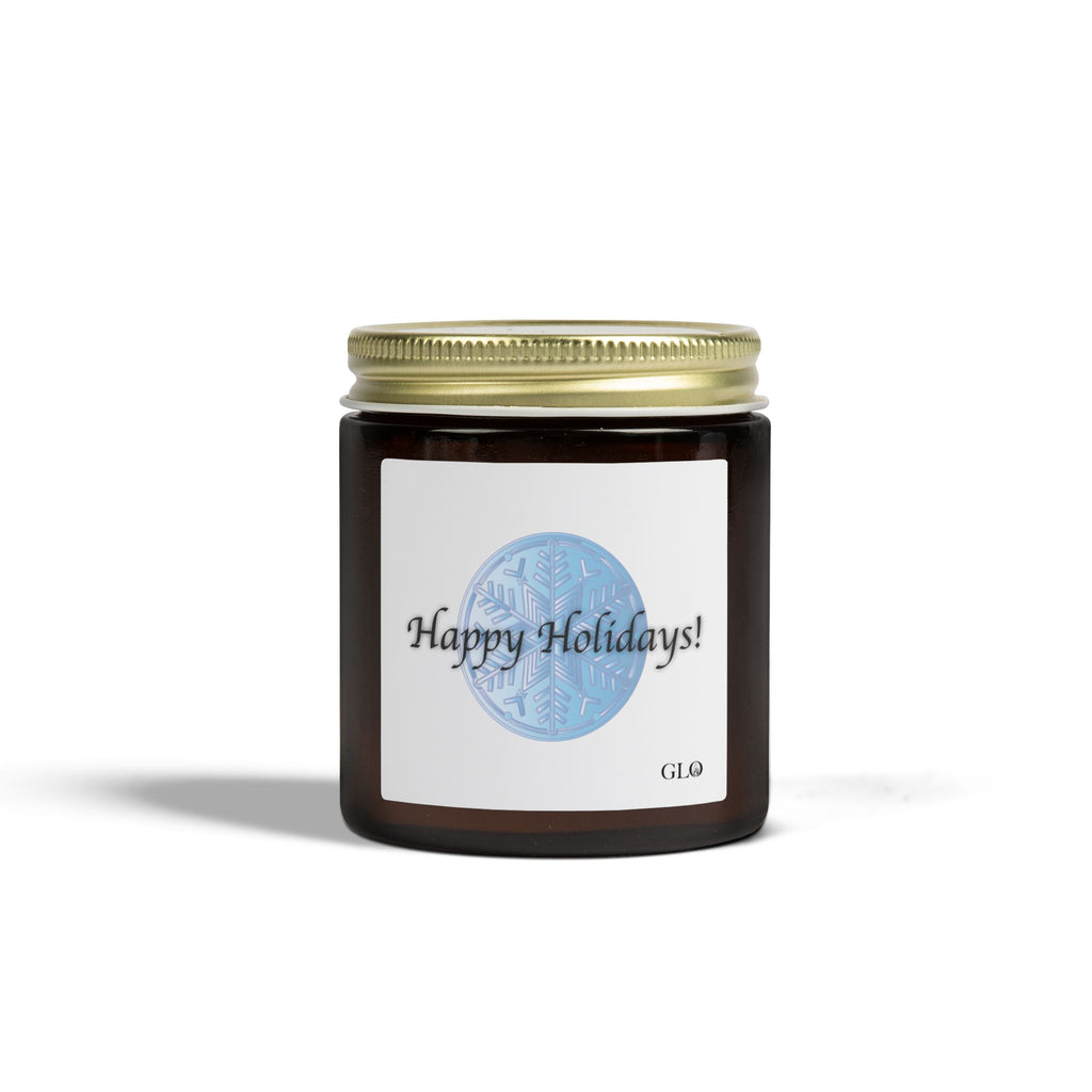 Glass Jar Candle | "Happy Holidays" | 4oz & 9oz