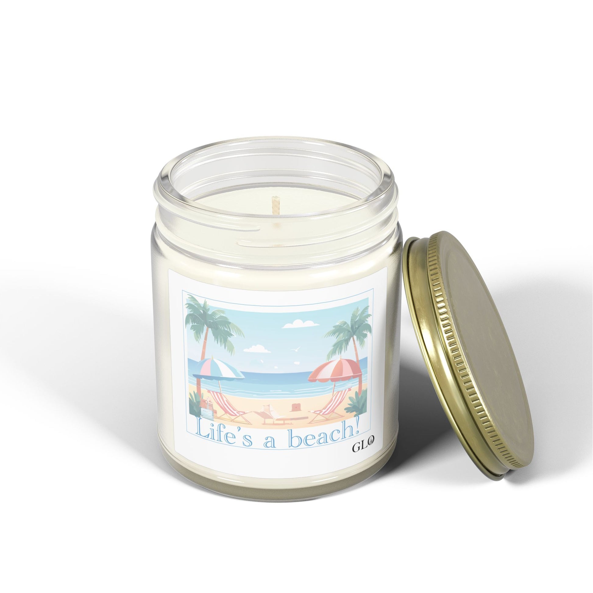 Glass Jar Candle | "Life's a Beach" | 4oz & 9oz