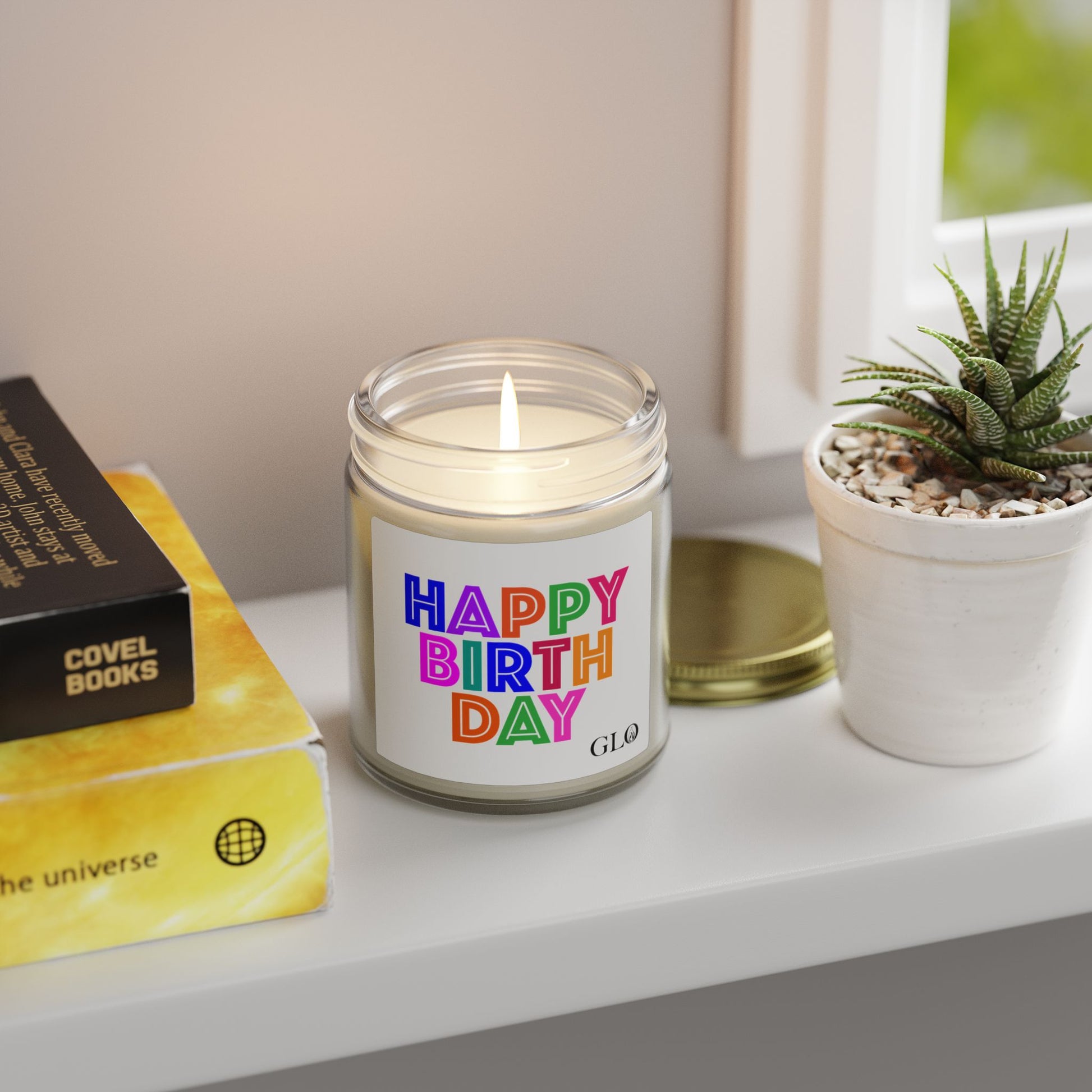 Glass Jar Candle | "Happy Birthday" | 4oz/9oz