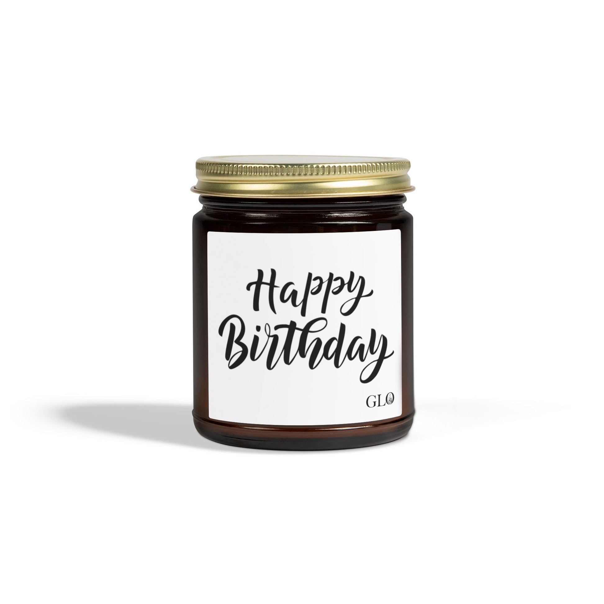 Glass Jar Candle | "Happy Birthday" | 4oz & 9oz