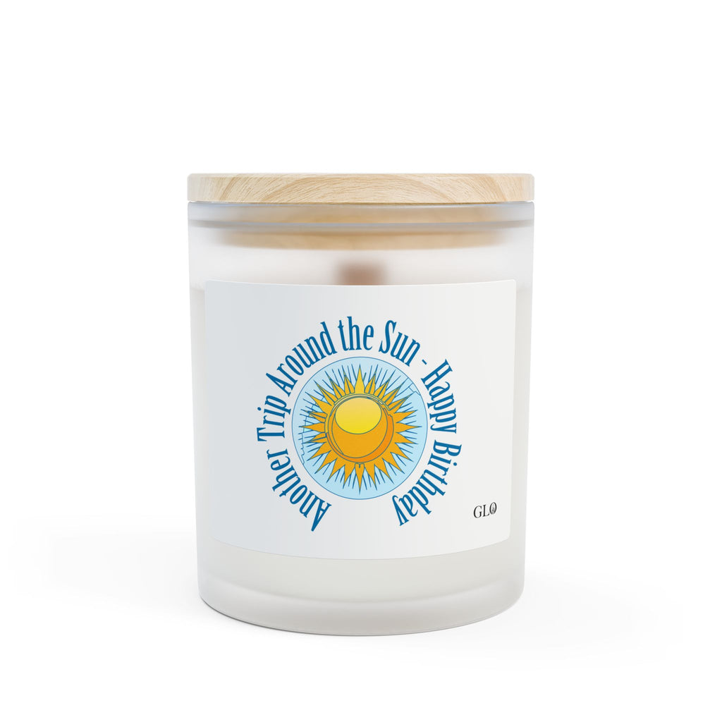 Frosted Glass Candle | "Another Trip Around the Sun" | 11oz
