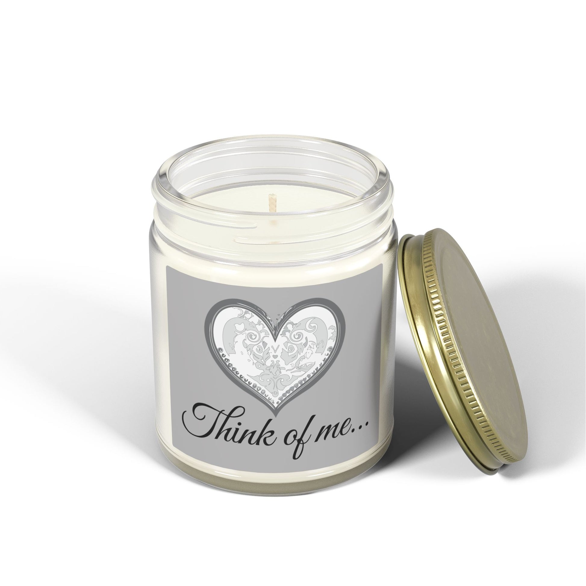 Glass Jar Candle | "Think of me..." | 4oz & 9oz