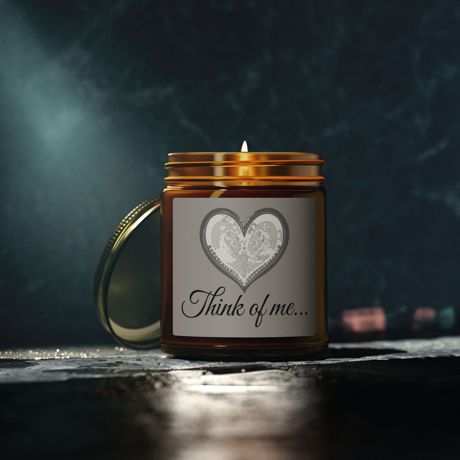 Glass Jar Candle | "Think of me..." | 4oz & 9oz