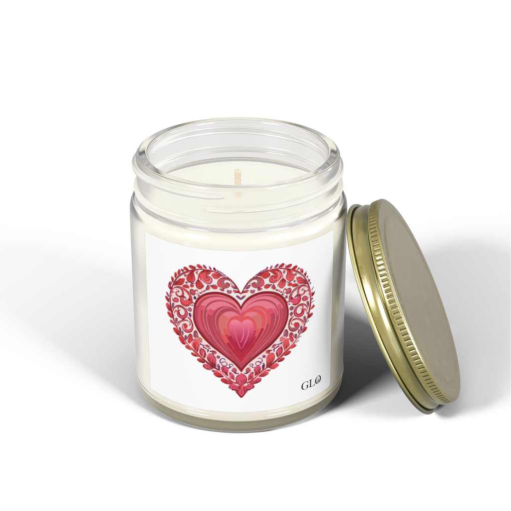 Glass Jar Candle | Heart / Love | 4oz & 9oz
