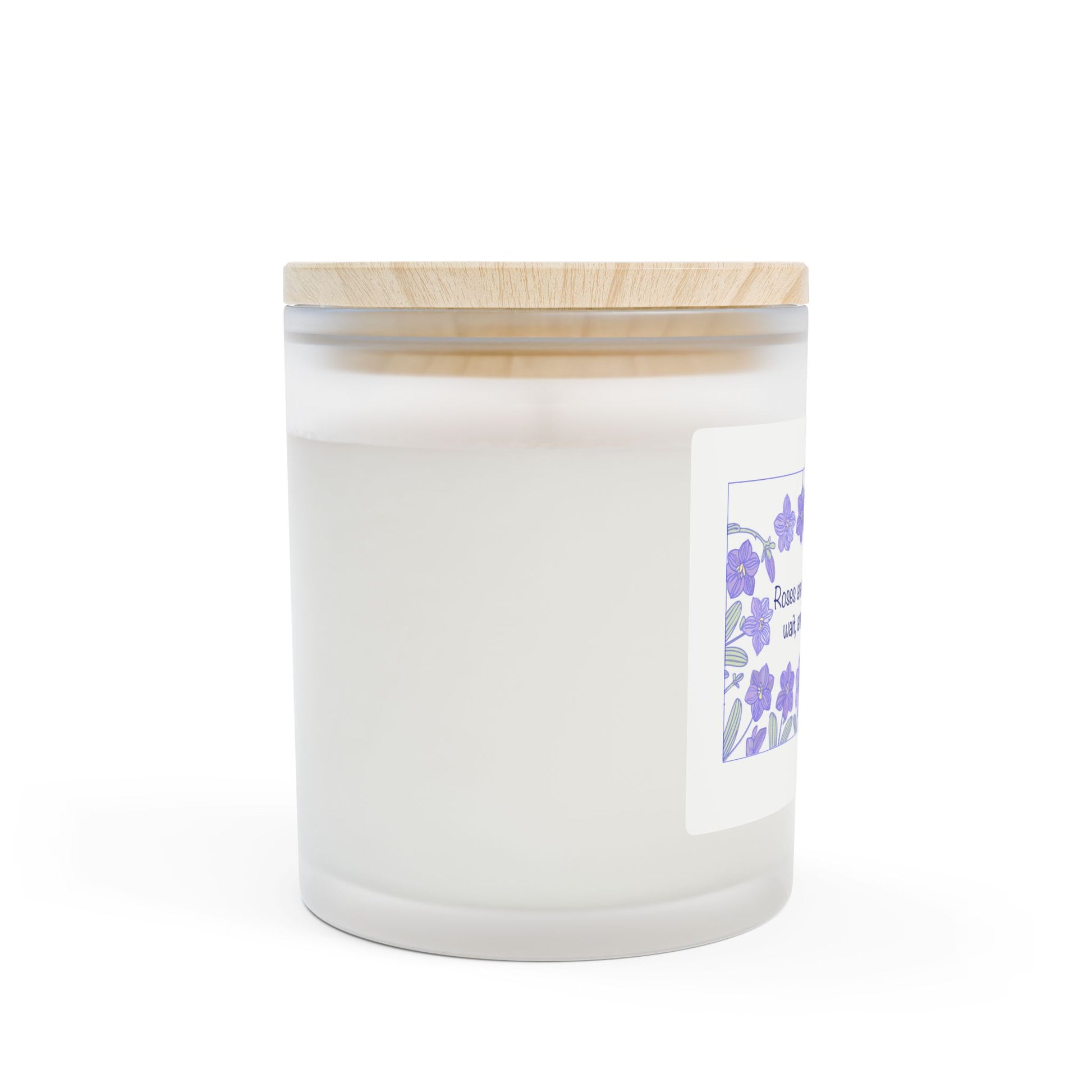 Frosted Glass Candle | "Violets are Purple" | 11oz